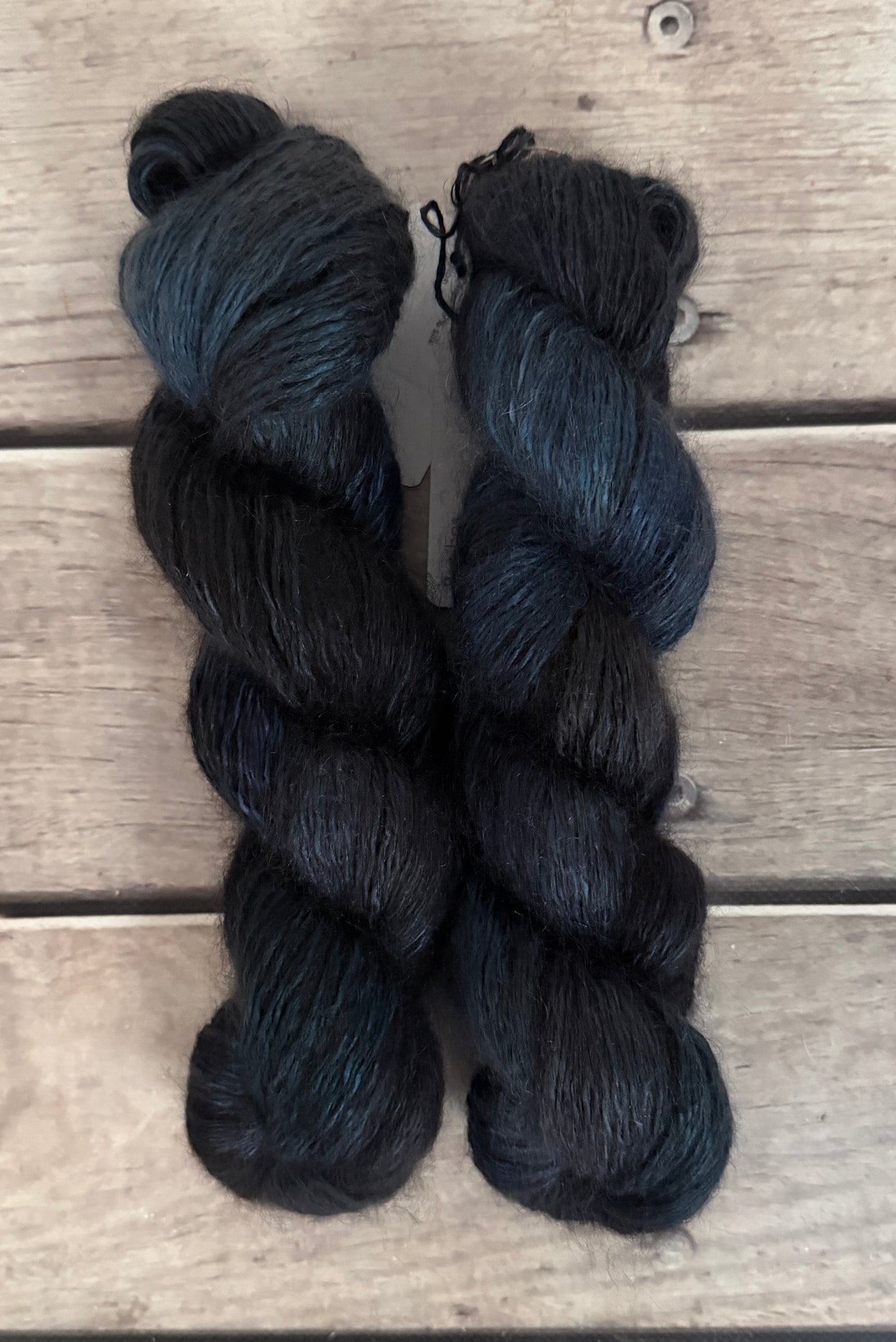 Winter Petrol - 5 ply silk/mohair and nylon - Rooibos