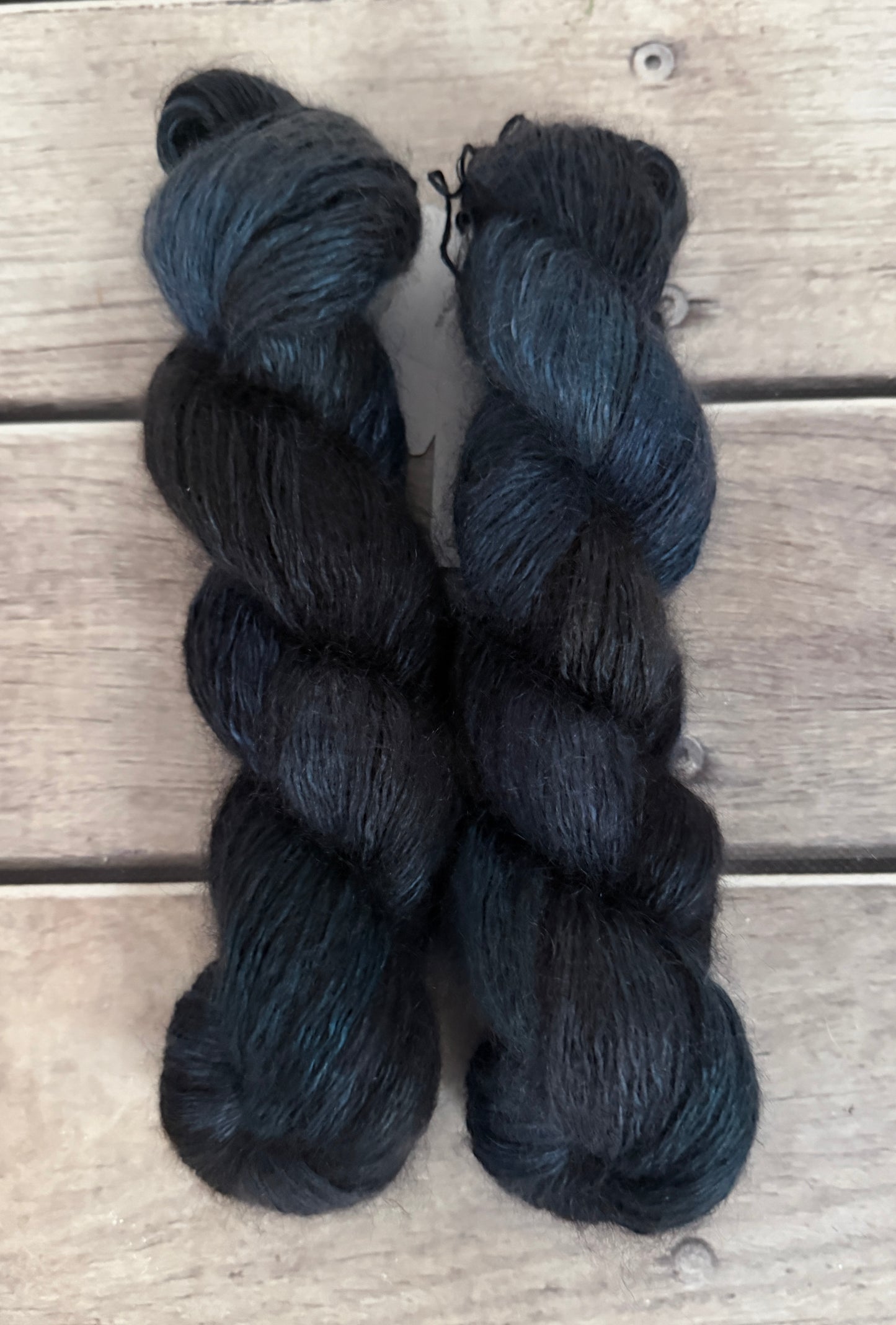 Winter Petrol - 5 ply silk/mohair and nylon - Rooibos
