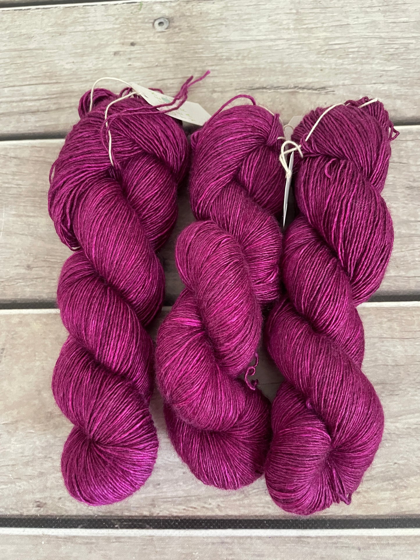 Dragonfruit - 4 ply Merino/silk single -Osmanthus