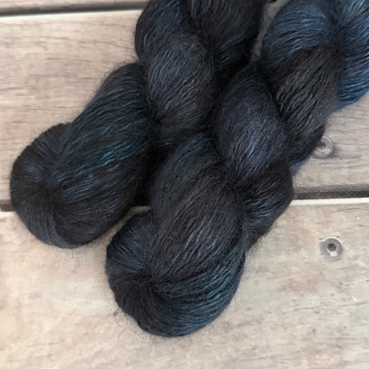 Winter Petrol - 5 ply silk/mohair and nylon - Rooibos