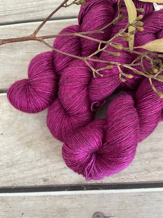 Dragonfruit - 4 ply Merino/silk single -Osmanthus