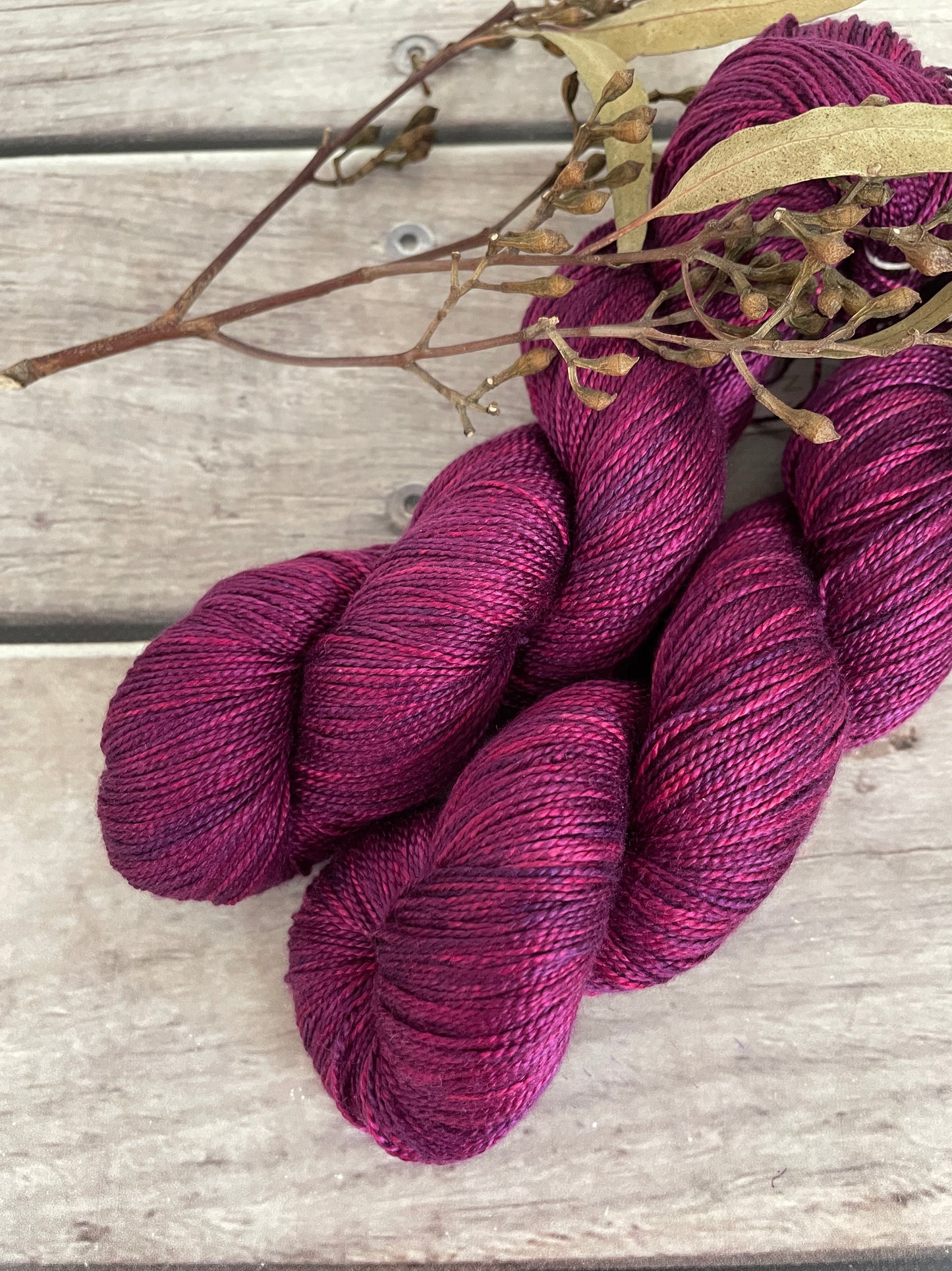 Be Mine - 4 ply in Mulberry silk - Ginseng f