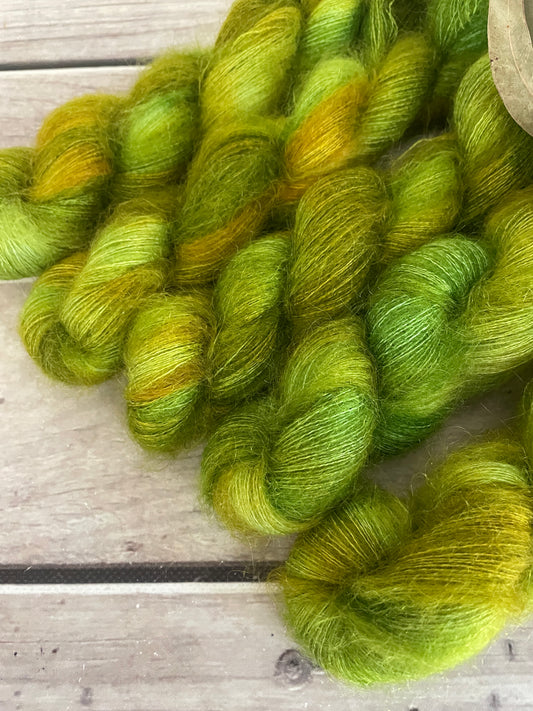Pickle- on Silk and Mohair - Shui Yun, 2 ply/laceweight