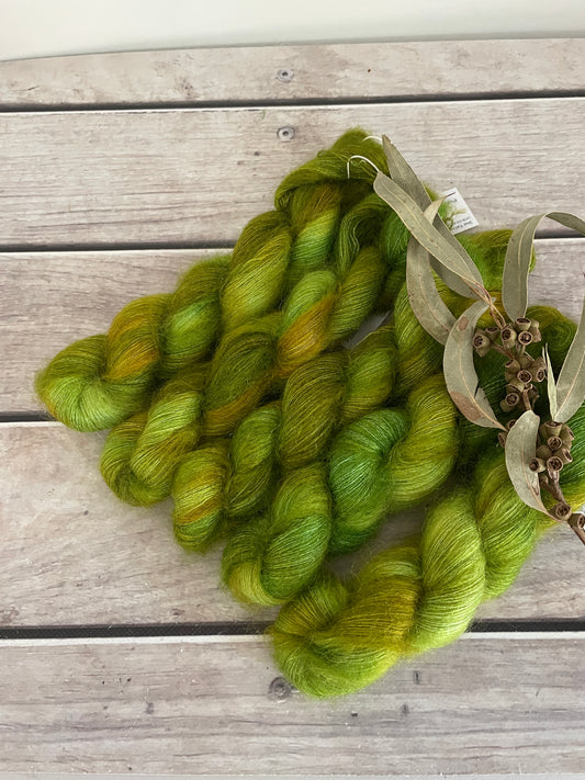 Pickle- on Silk and Mohair - Shui Yun, 2 ply/laceweight