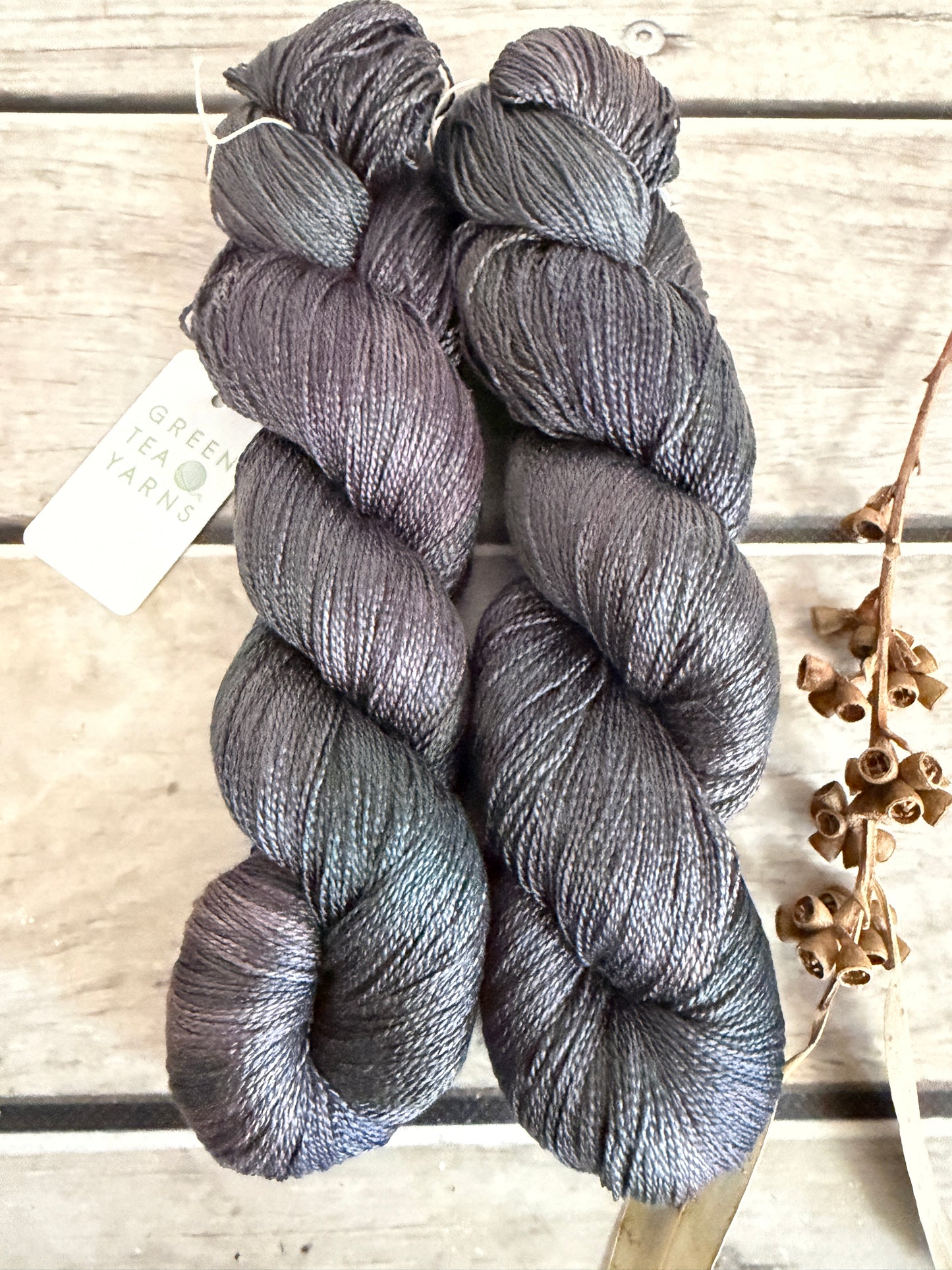 Twilight Grey - 4 Ply Mulberry Silk - Ginseng f