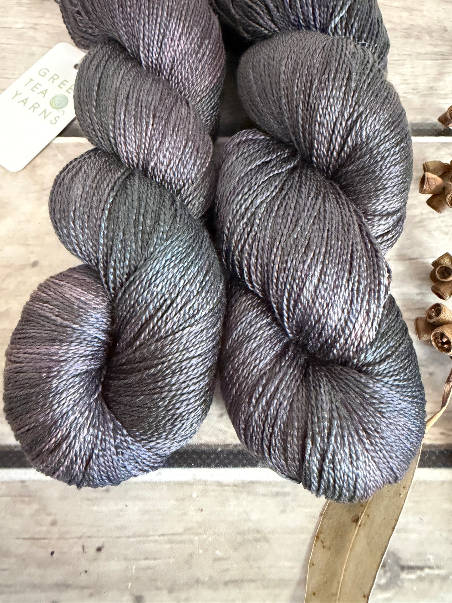 Twilight Grey - 4 Ply Mulberry Silk - Ginseng f