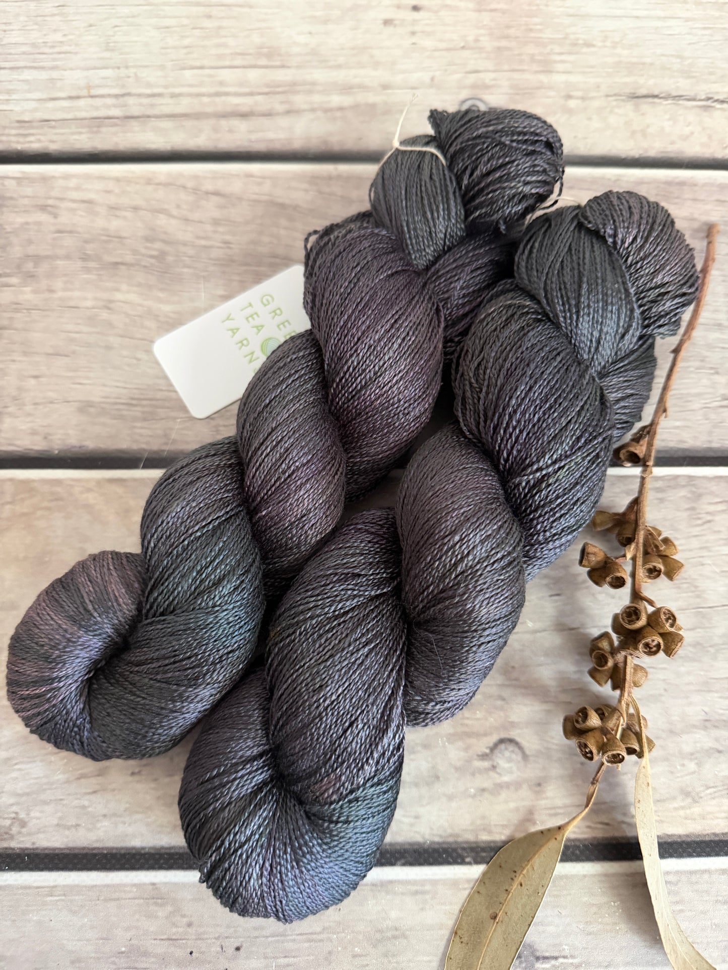 Twilight Grey - 4 Ply Mulberry Silk - Ginseng f