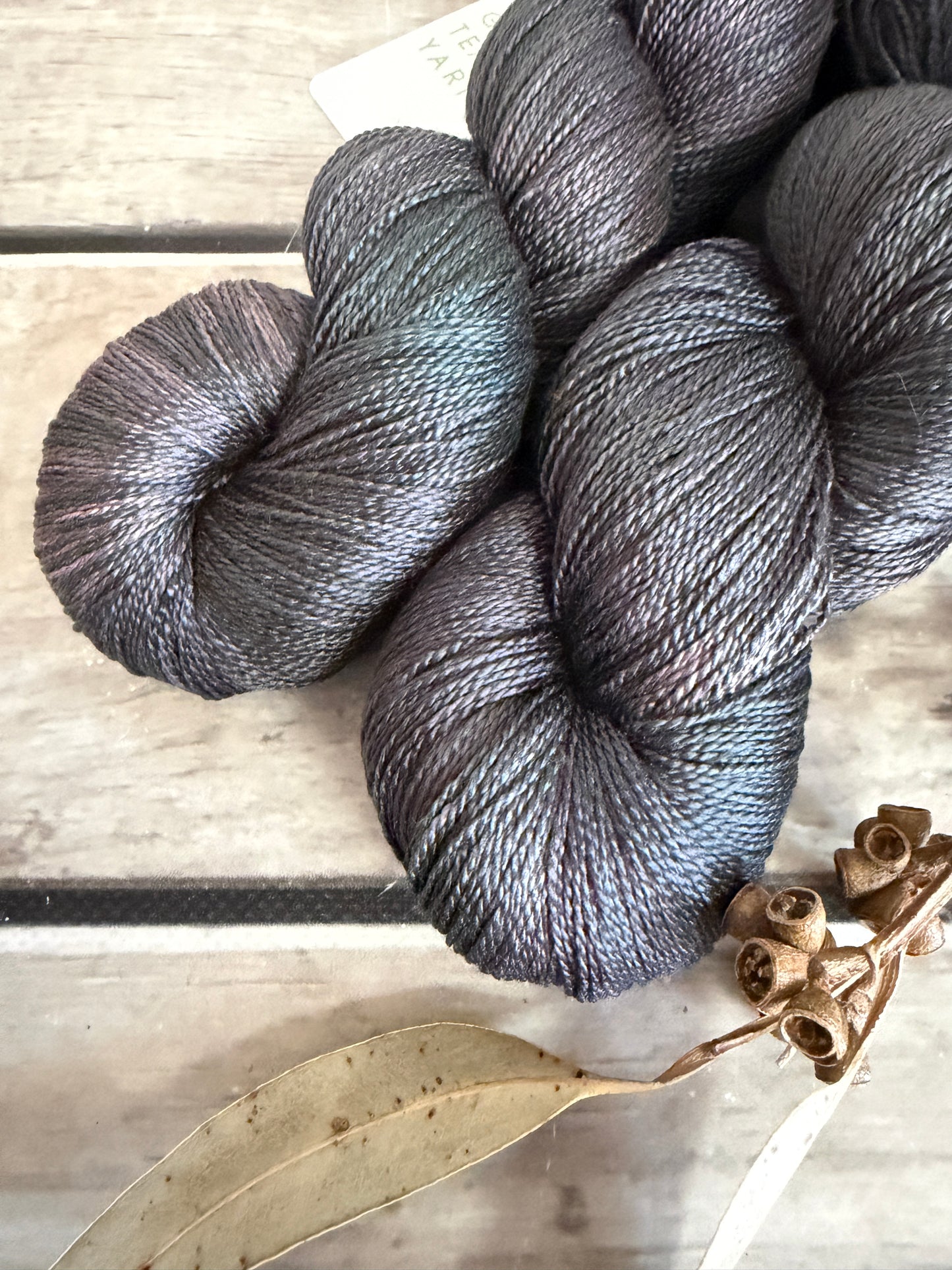 Twilight Grey - 4 Ply Mulberry Silk - Ginseng f