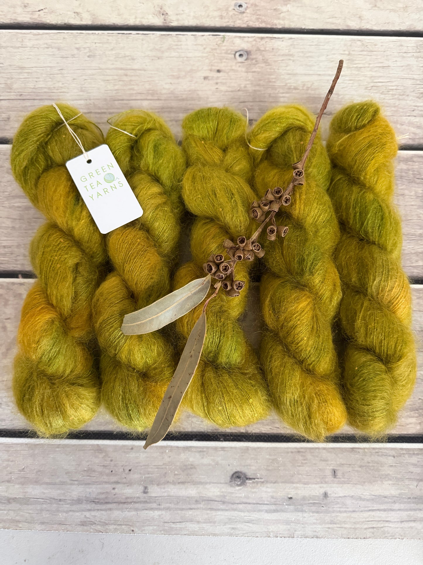Someone's Sweater - mohair/silk/sequins - Gyrokuro 3ply