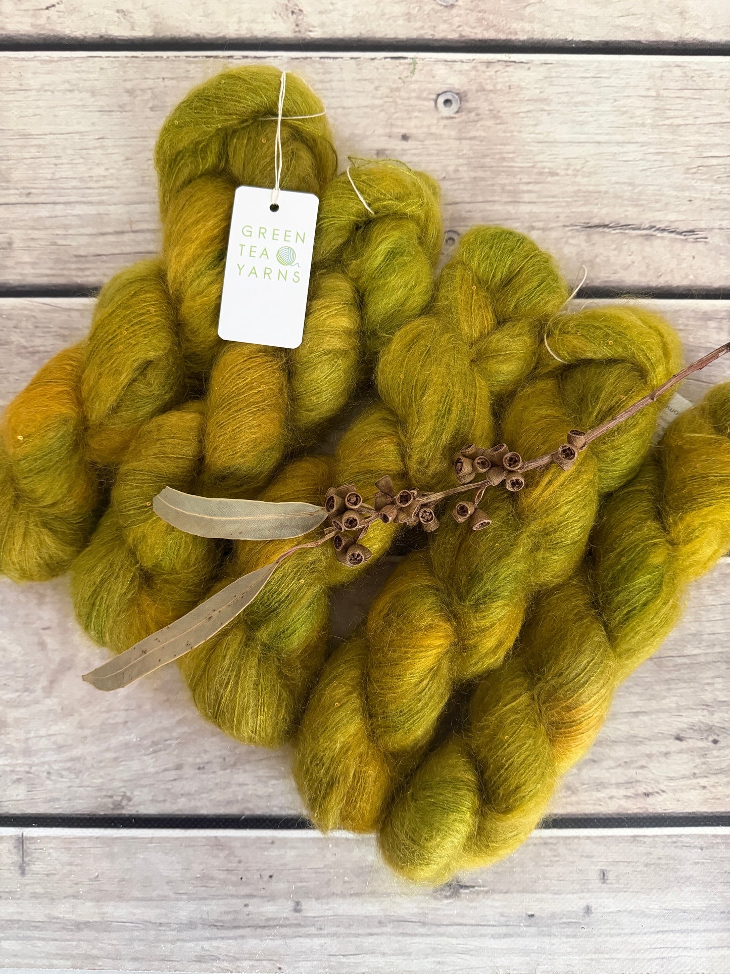Someone's Sweater - mohair/silk/sequins - Gyrokuro 3ply