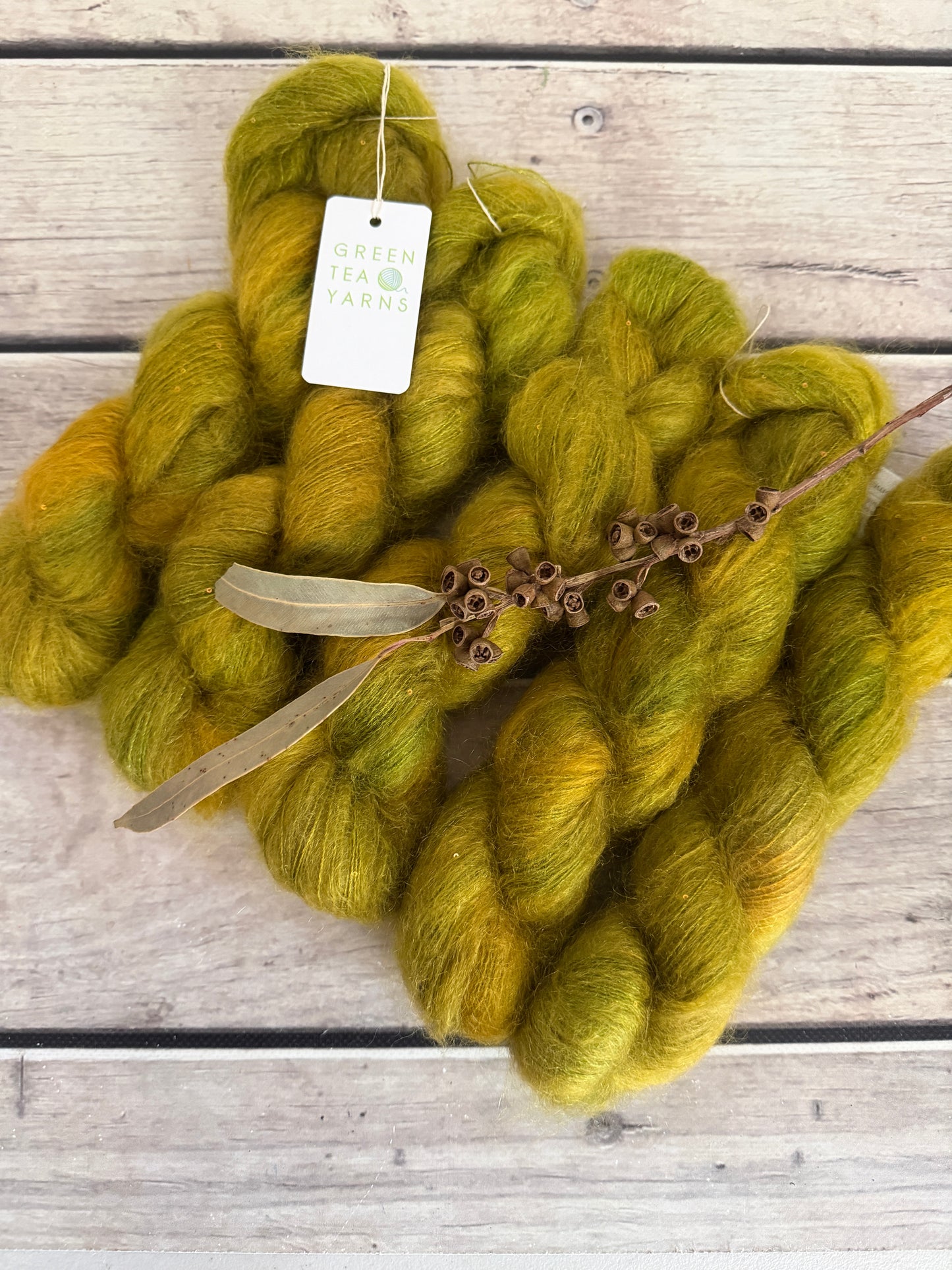Someone's Sweater - mohair/silk/sequins - Gyrokuro 3ply