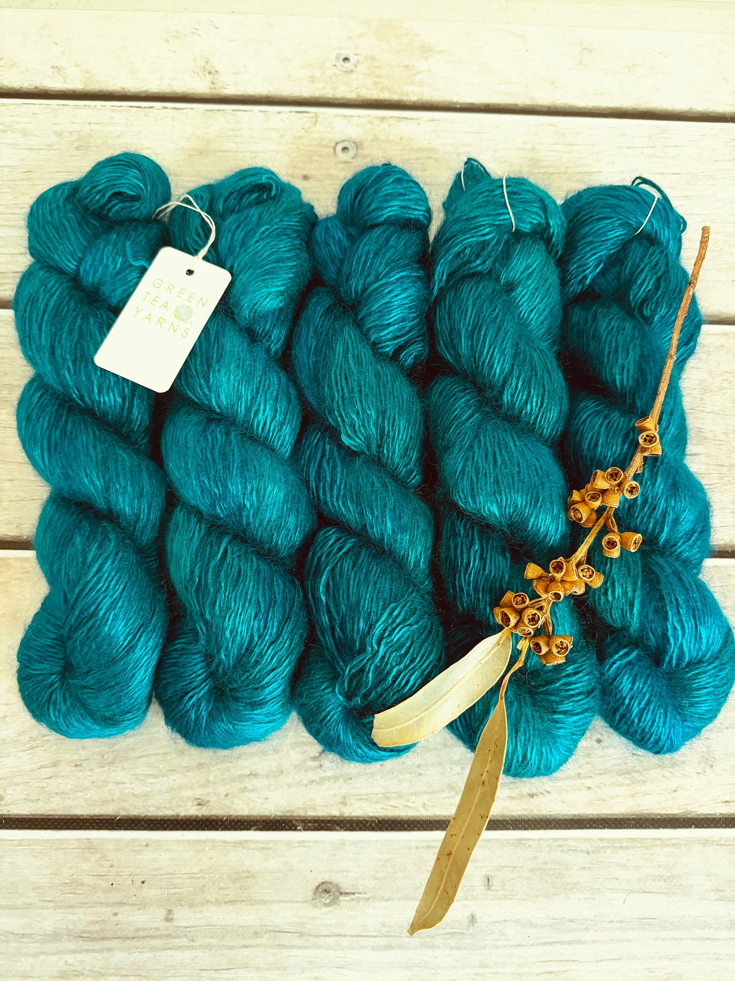 Vintage Button - 5 ply silk/mohair and nylon - Rooibos