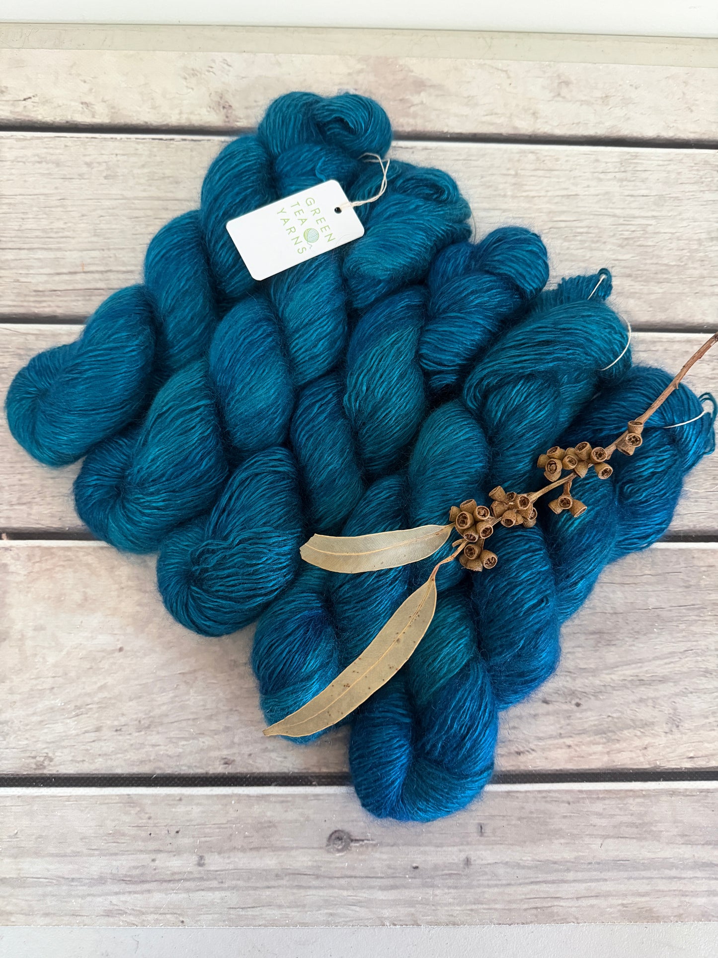 Vintage Button - 5 ply silk/mohair and nylon - Rooibos