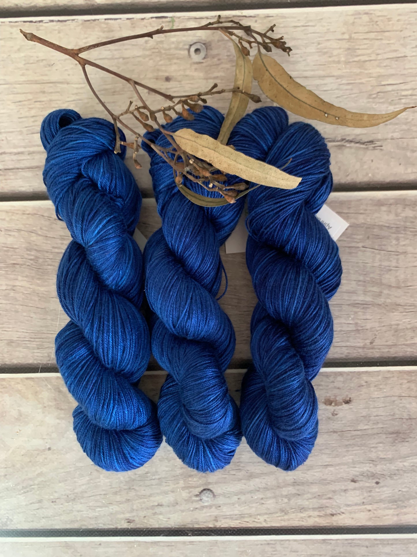 April Blues- 4 ply in Mulberry silk - Pekoe f