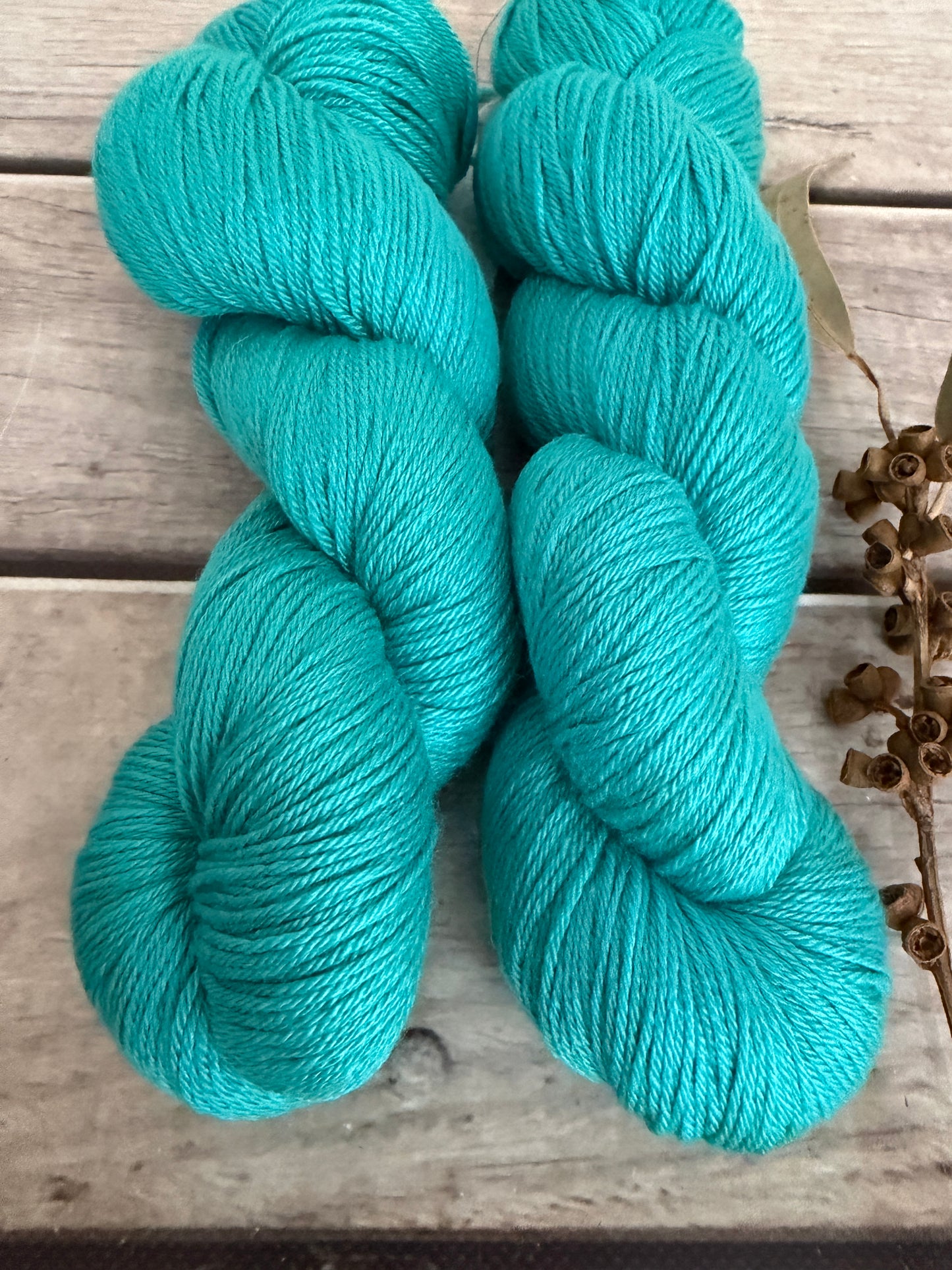 Neon Cuckoo Bee #2 - 4 ply silk and merino - Jasmine 4