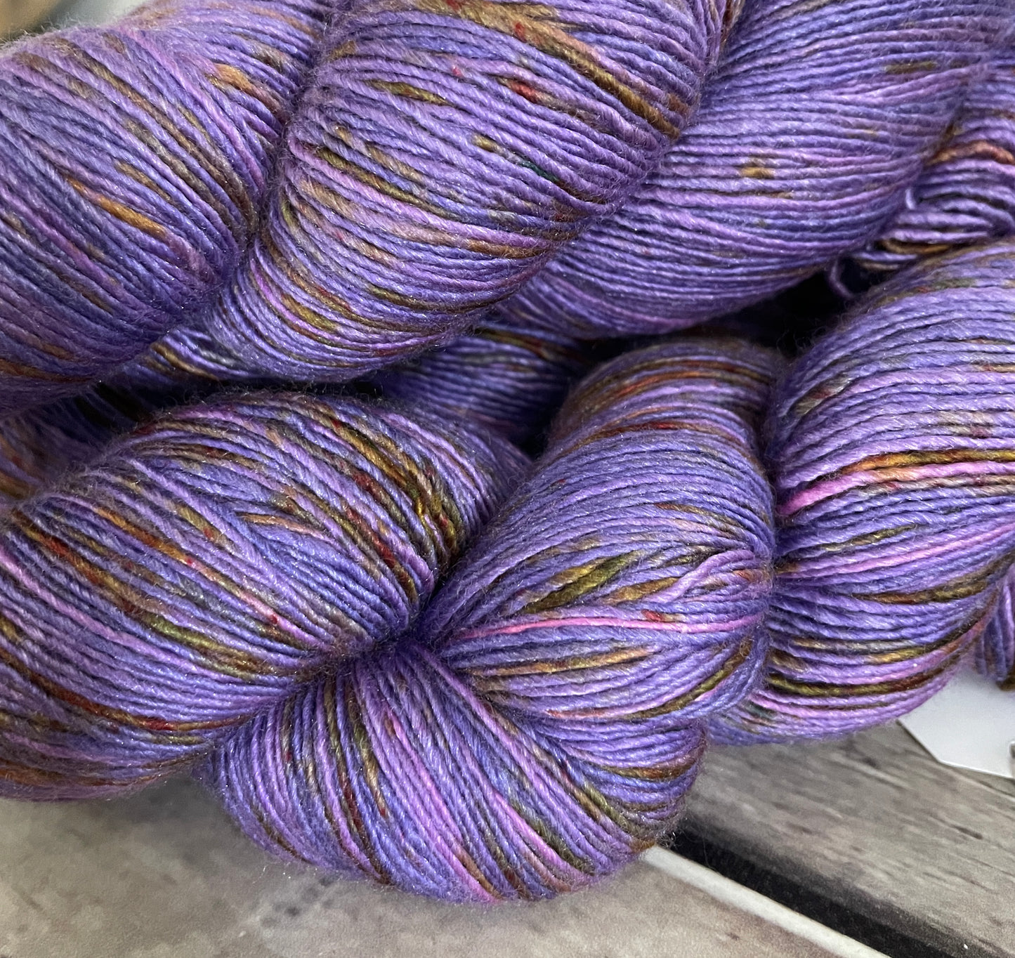 Granny's Cloak Moth #1 -  Merino and Silk 4 ply single - Osmanthus