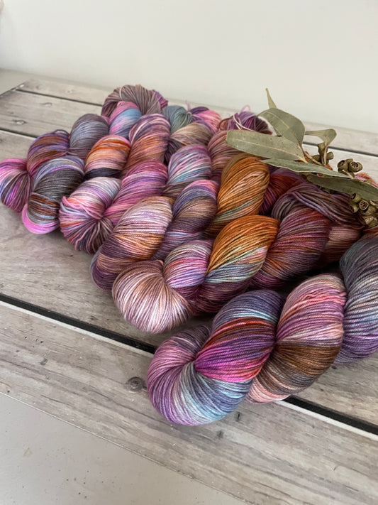 Tutti Fruitty ooak - Darjeeling sock yarn - 4 ply