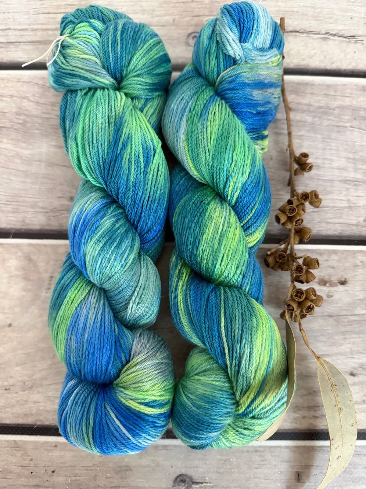 Neon Cuckoo Bee #3 - 4 ply silk and merino - Jasmine 4