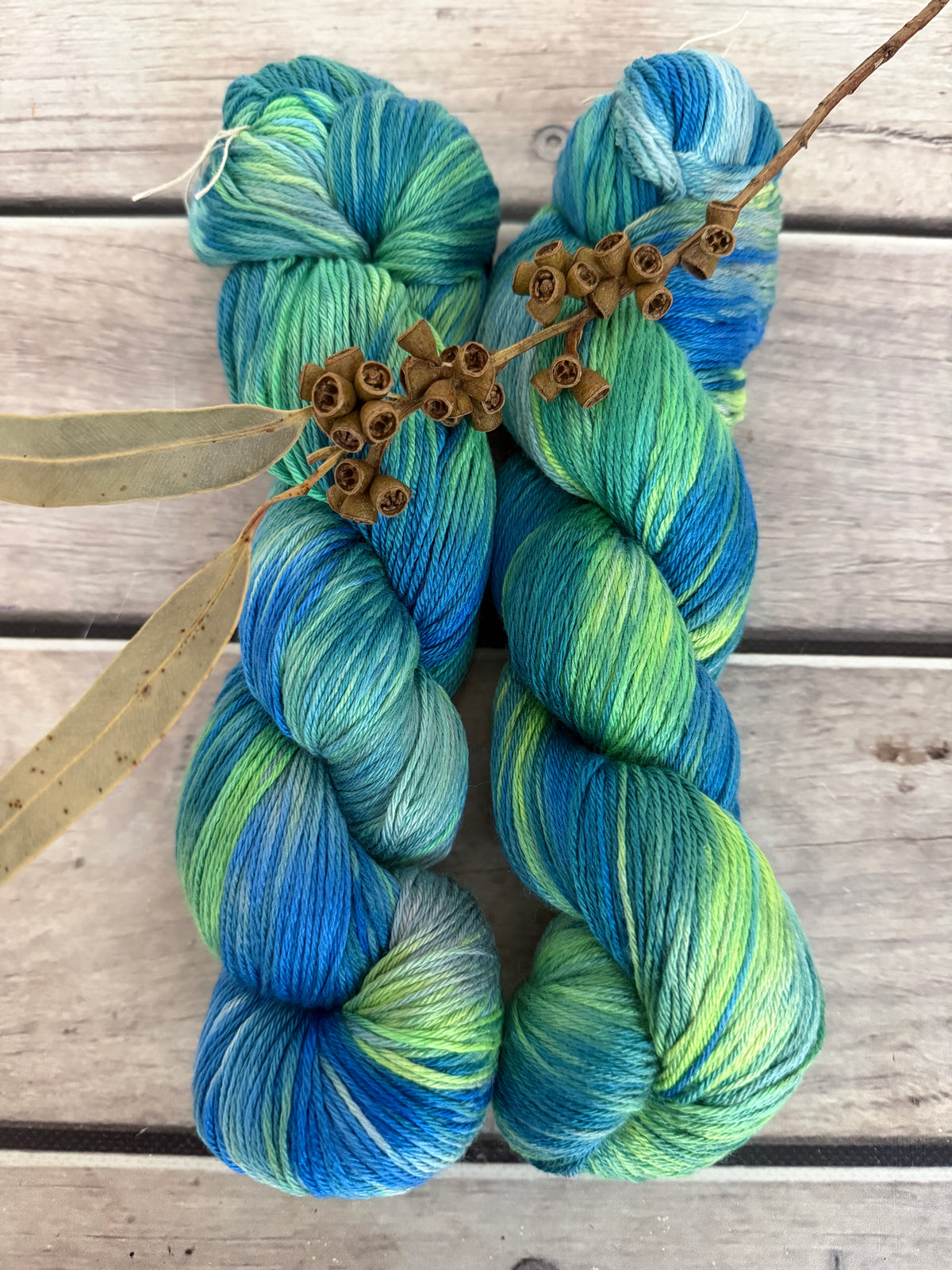 Neon Cuckoo Bee #3 - 4 ply silk and merino - Jasmine 4