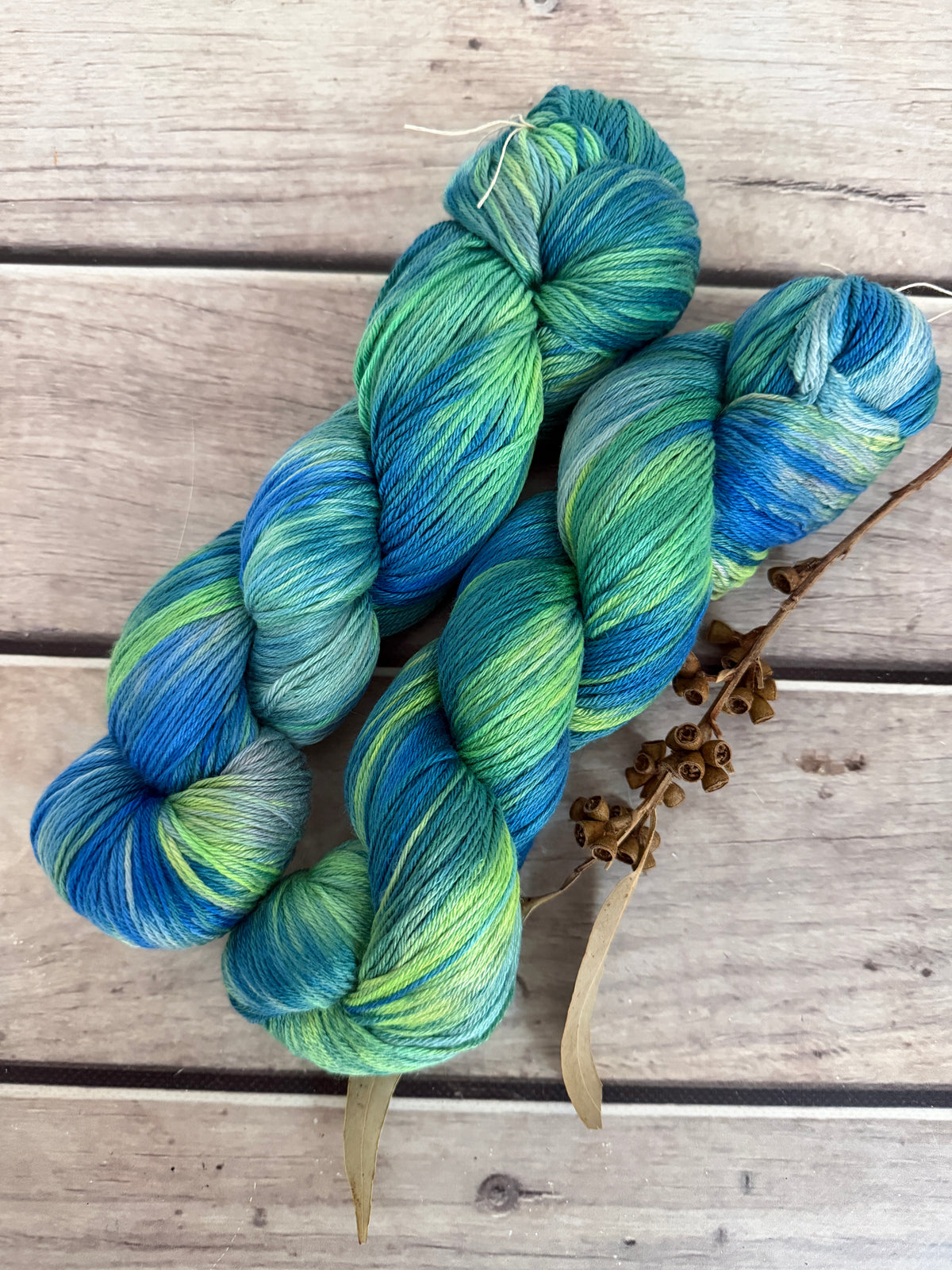 Neon Cuckoo Bee #3 - 4 ply silk and merino - Jasmine 4