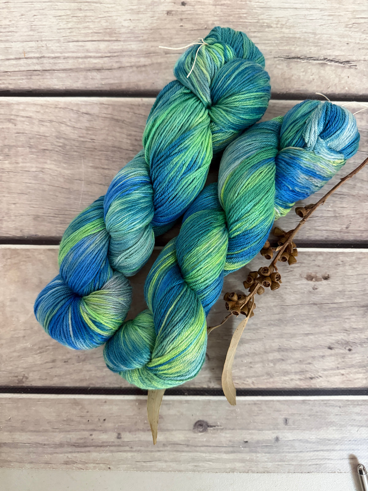 Neon Cuckoo Bee #3 - 4 ply silk and merino - Jasmine 4
