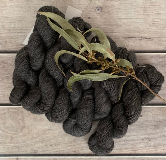 Fallen Ashes on Merino and Silk 4 ply single - Osmanthus