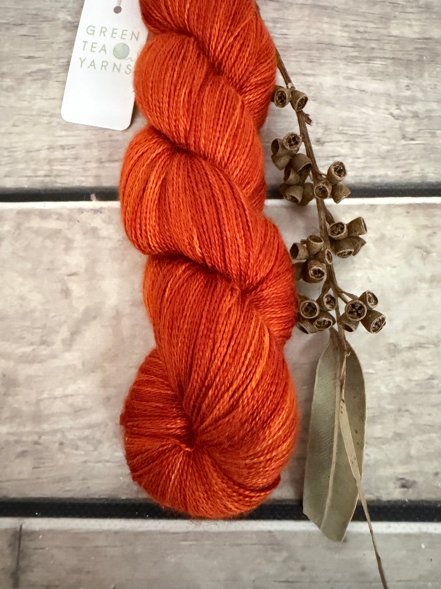Tamarind Sunset - 2 Ply silk and alpaca - Echinacea