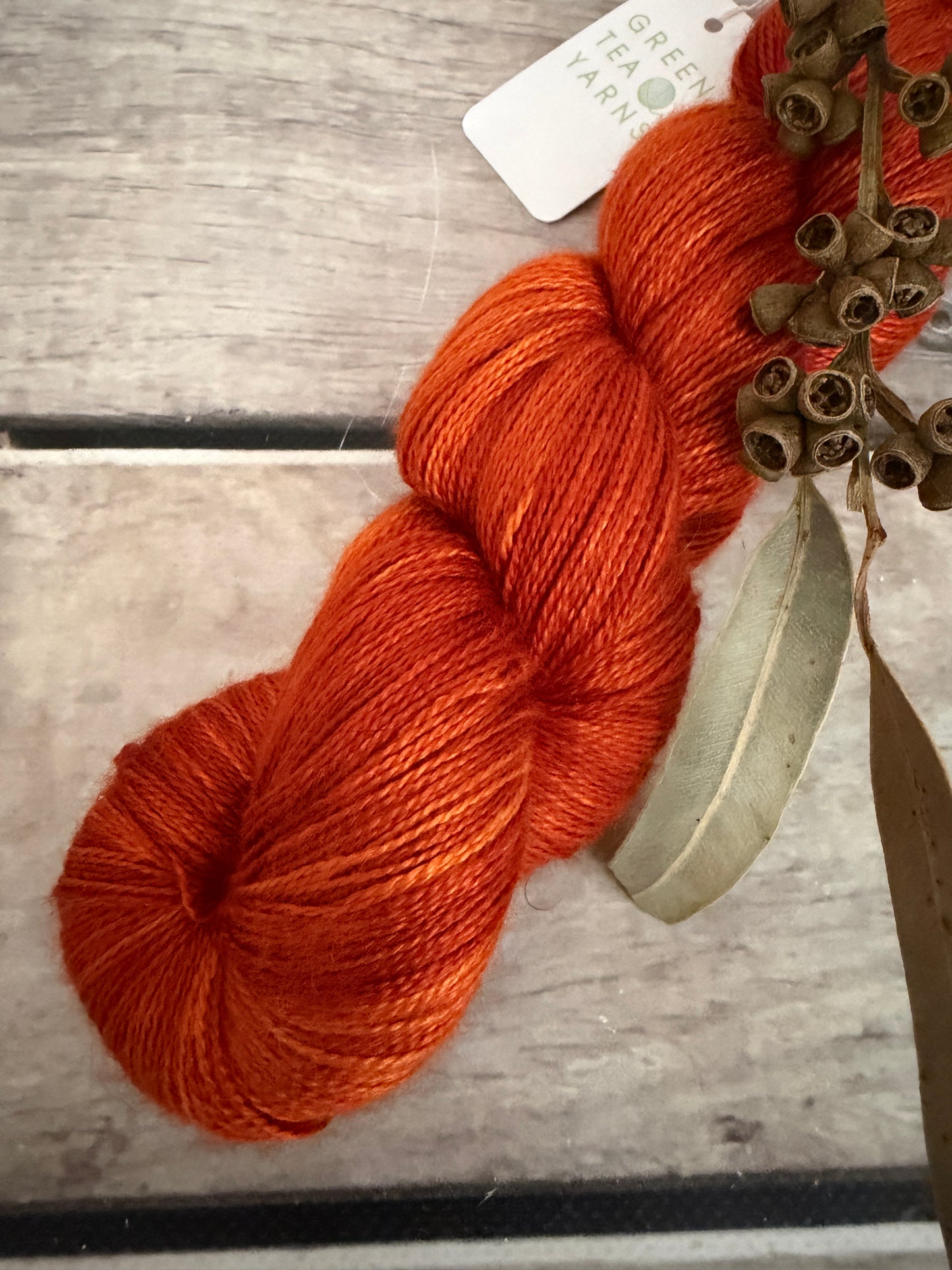 Tamarind Sunset - 2 Ply silk and alpaca - Echinacea