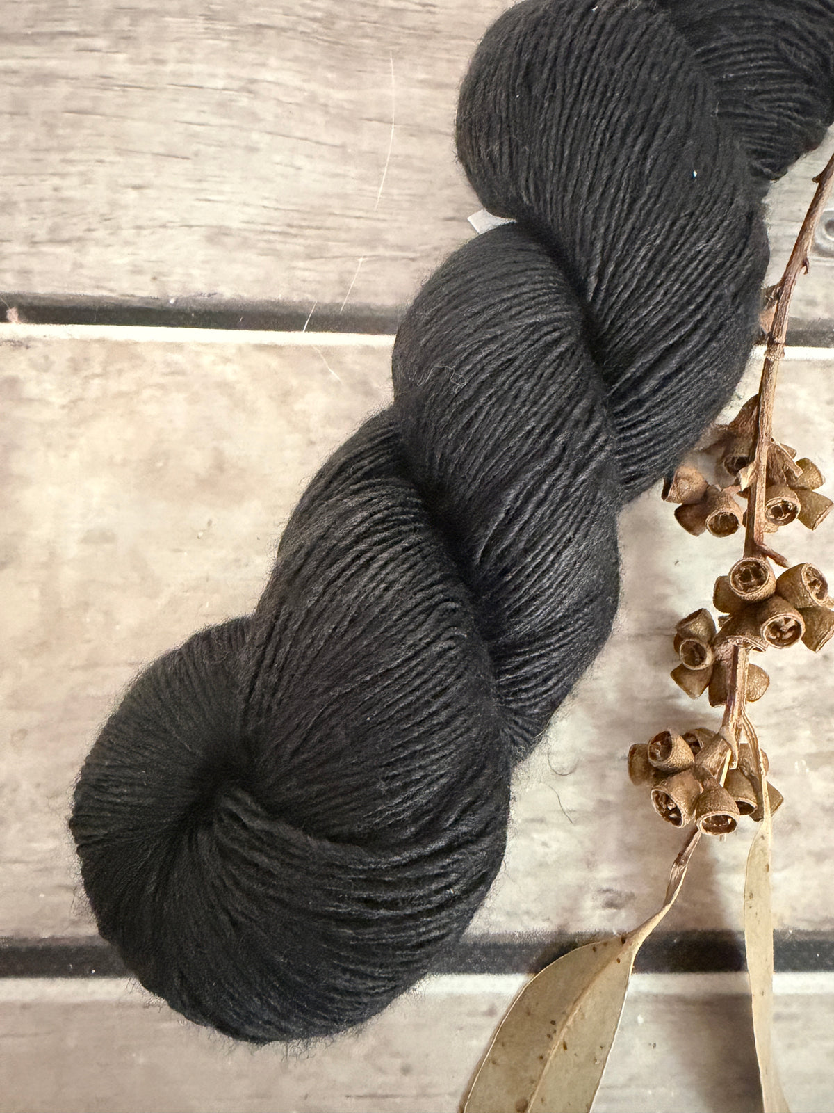 Roseate Emperor Moth #1 - Merino/ Silk 4 ply single - Osmanthus 4