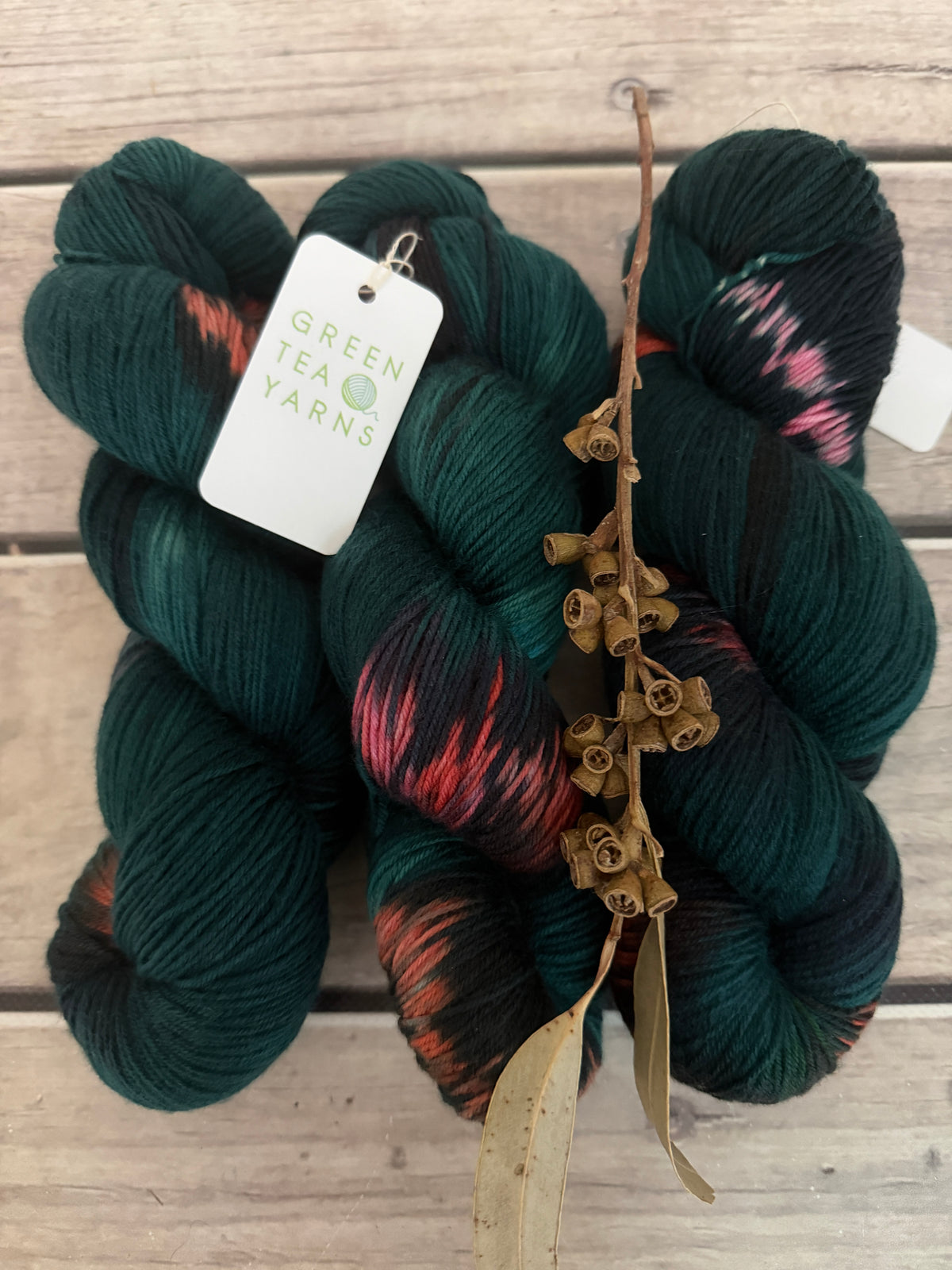 Pink Winged Phasma #3 - Merino/ Silk 4 ply - Jasmine 4