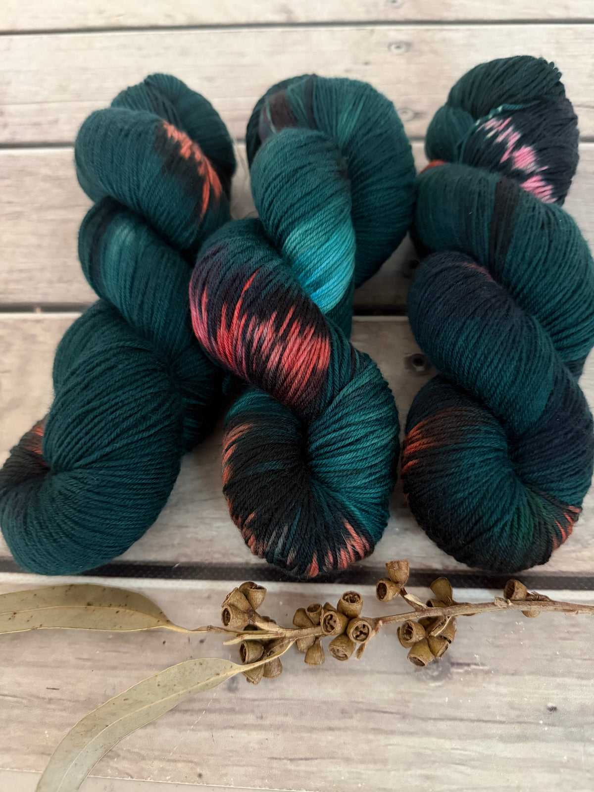 Pink Winged Phasma #3 - Merino/ Silk 4 ply - Jasmine 4