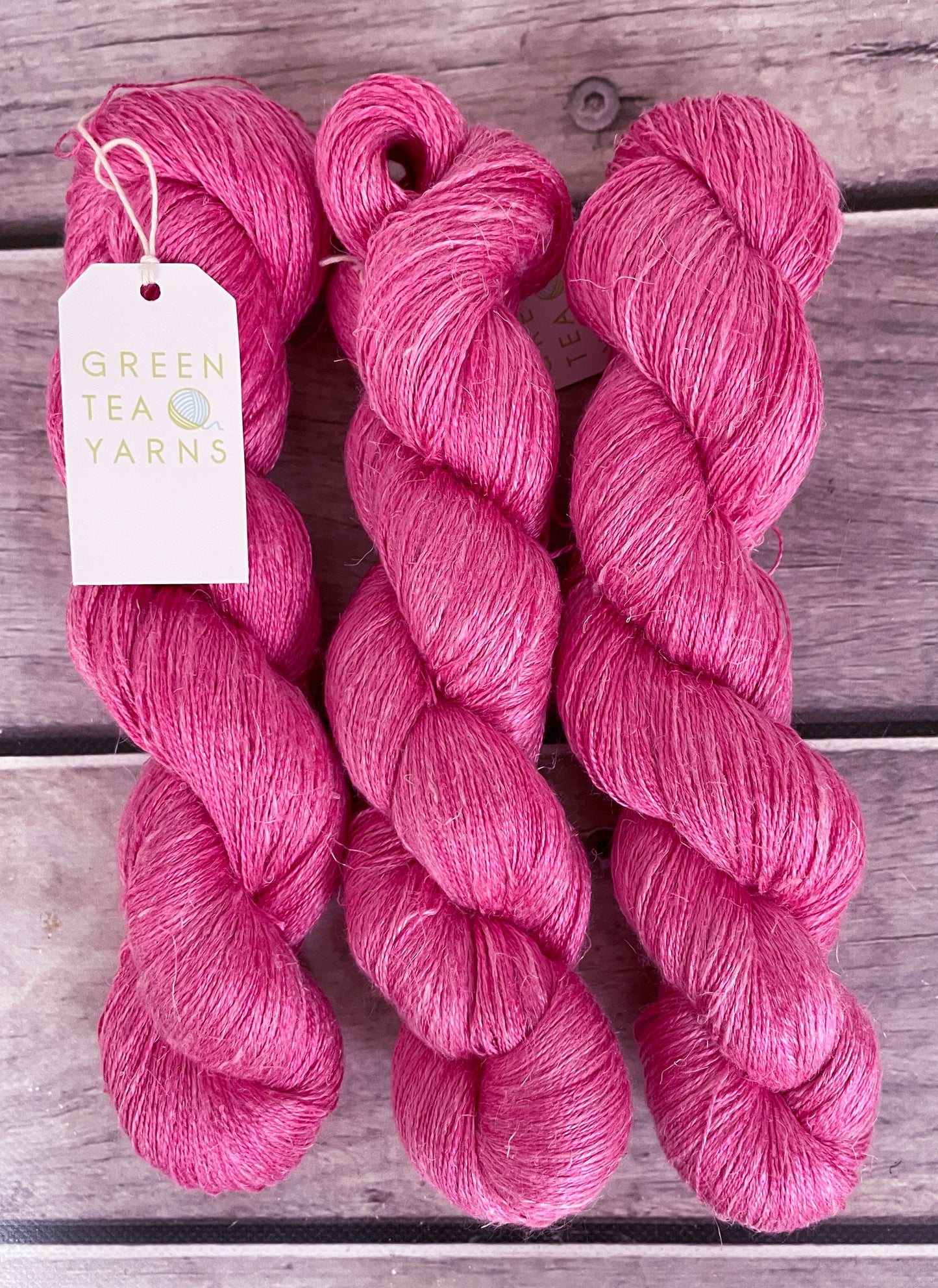 Peony Petal ooak on Anise 2 - silk and linen 2 ply