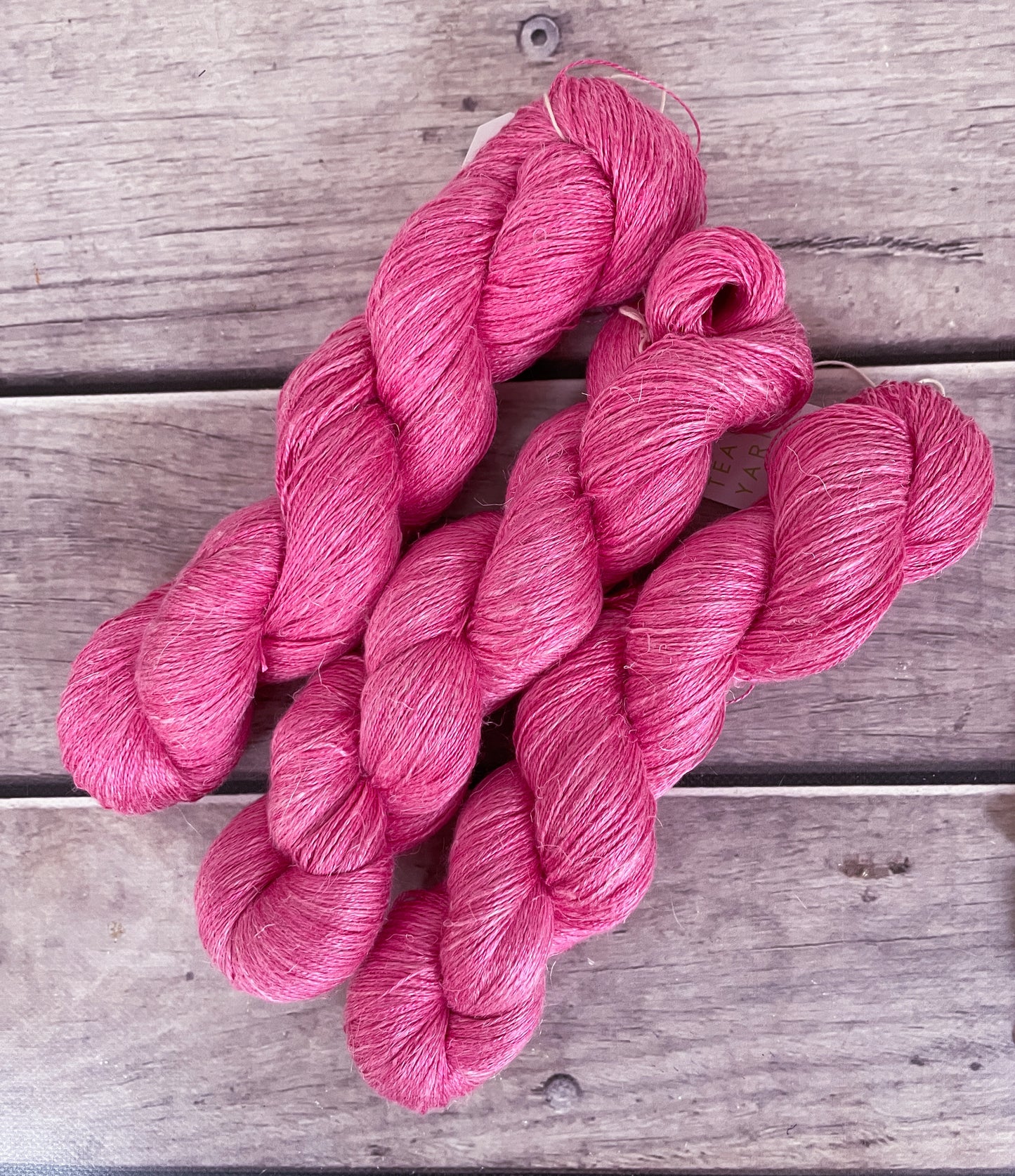 Peony Petal ooak on Anise 2 - silk and linen 2 ply
