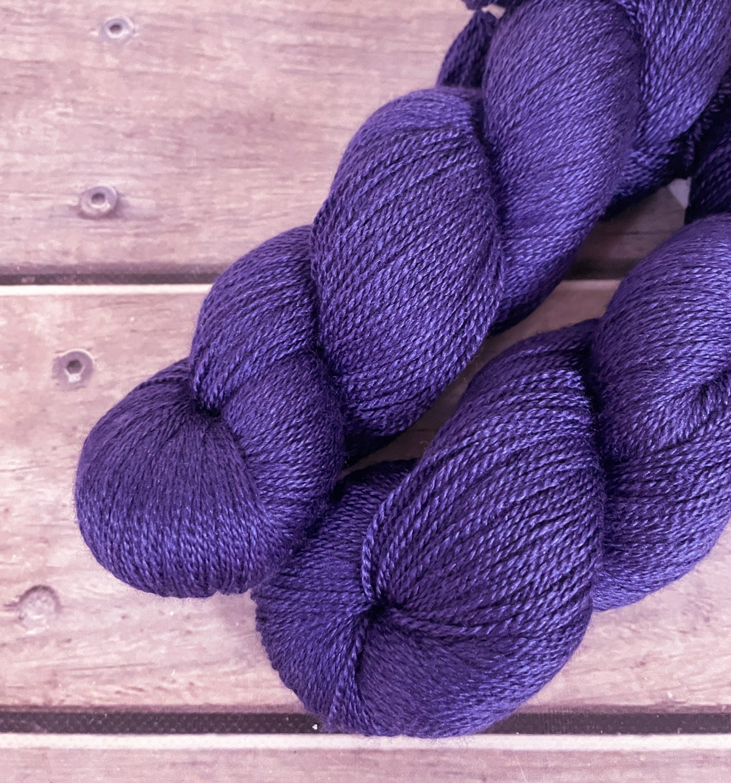Purple Passion ooak - 3 ply in Mulberry silk and BFL - Luschan 3