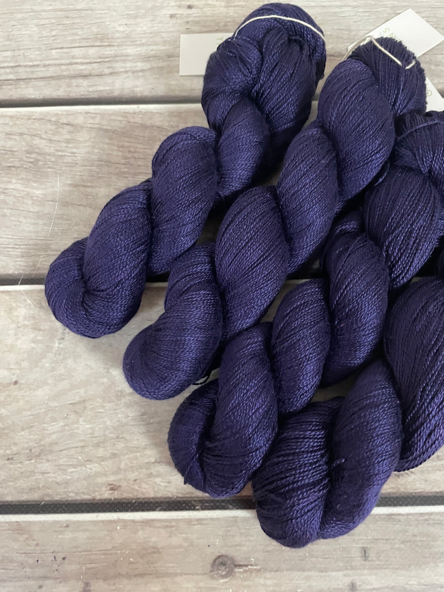 Percy's Purple - 3 ply in Mulberry silk - Ginseng (hl)