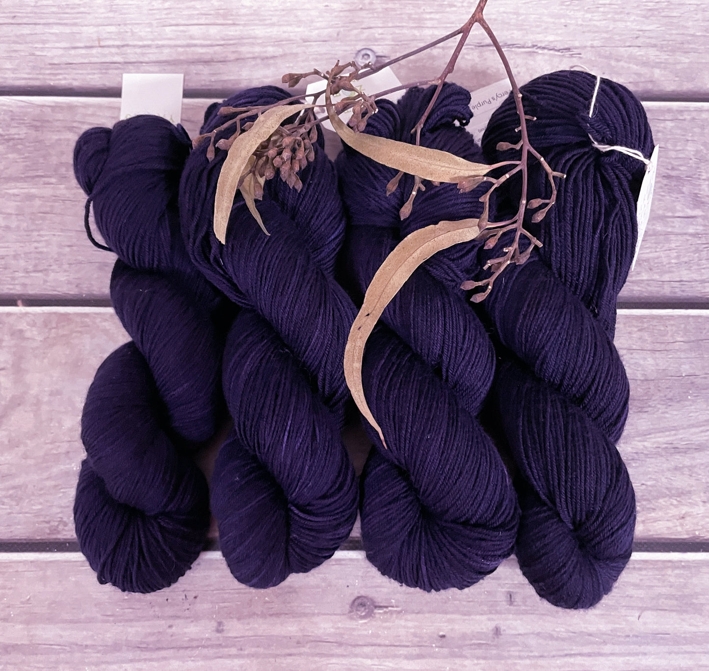 Percy's Purple - on 4 ply merino and nylon sock yarn - Darjeeling