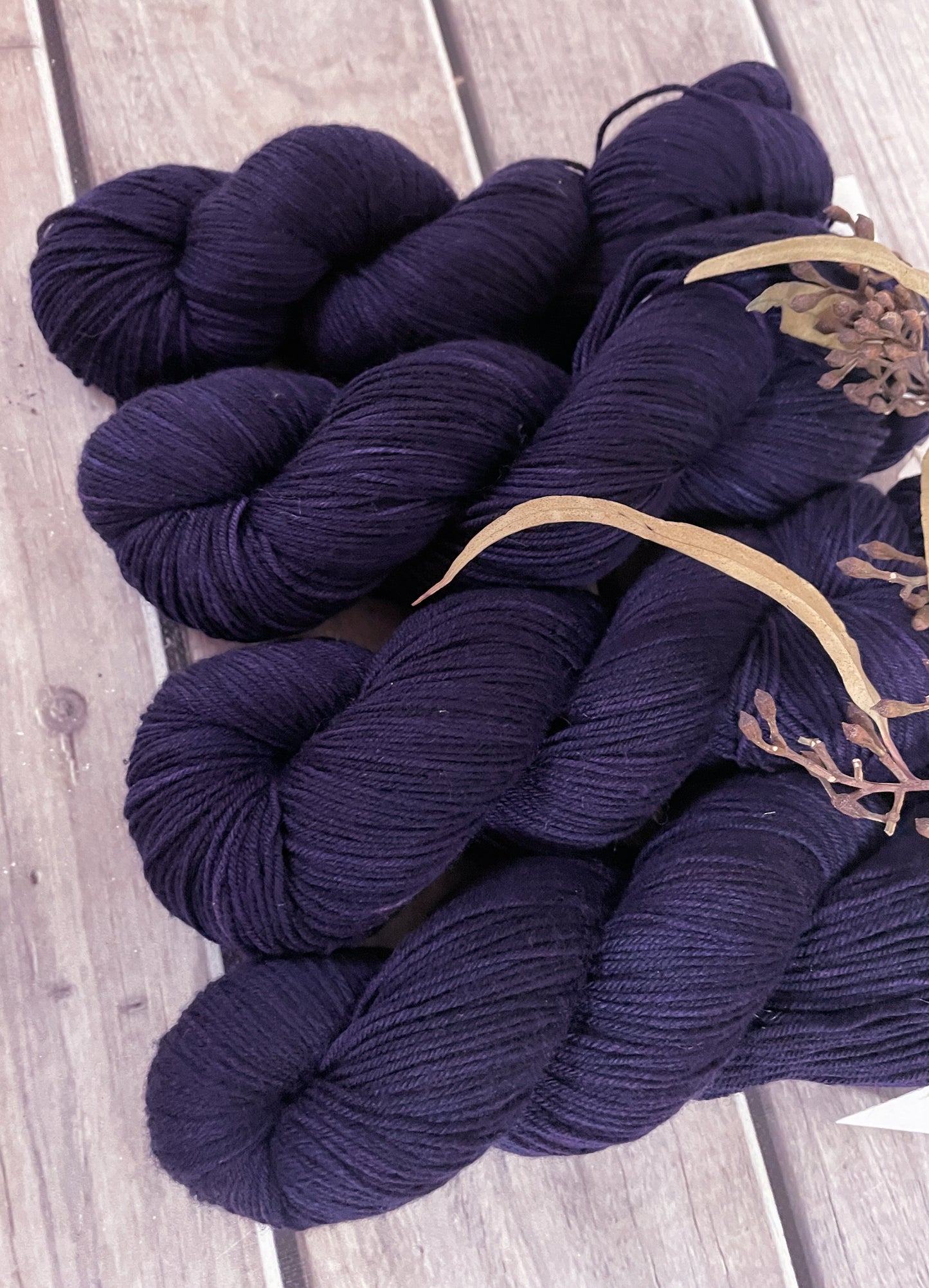 Percy's Purple - on 4 ply merino and nylon sock yarn - Darjeeling