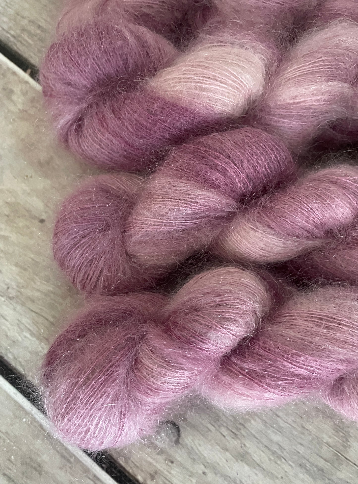 Tea Rose on ShuiYun - 2 ply lace in Mohair and silk