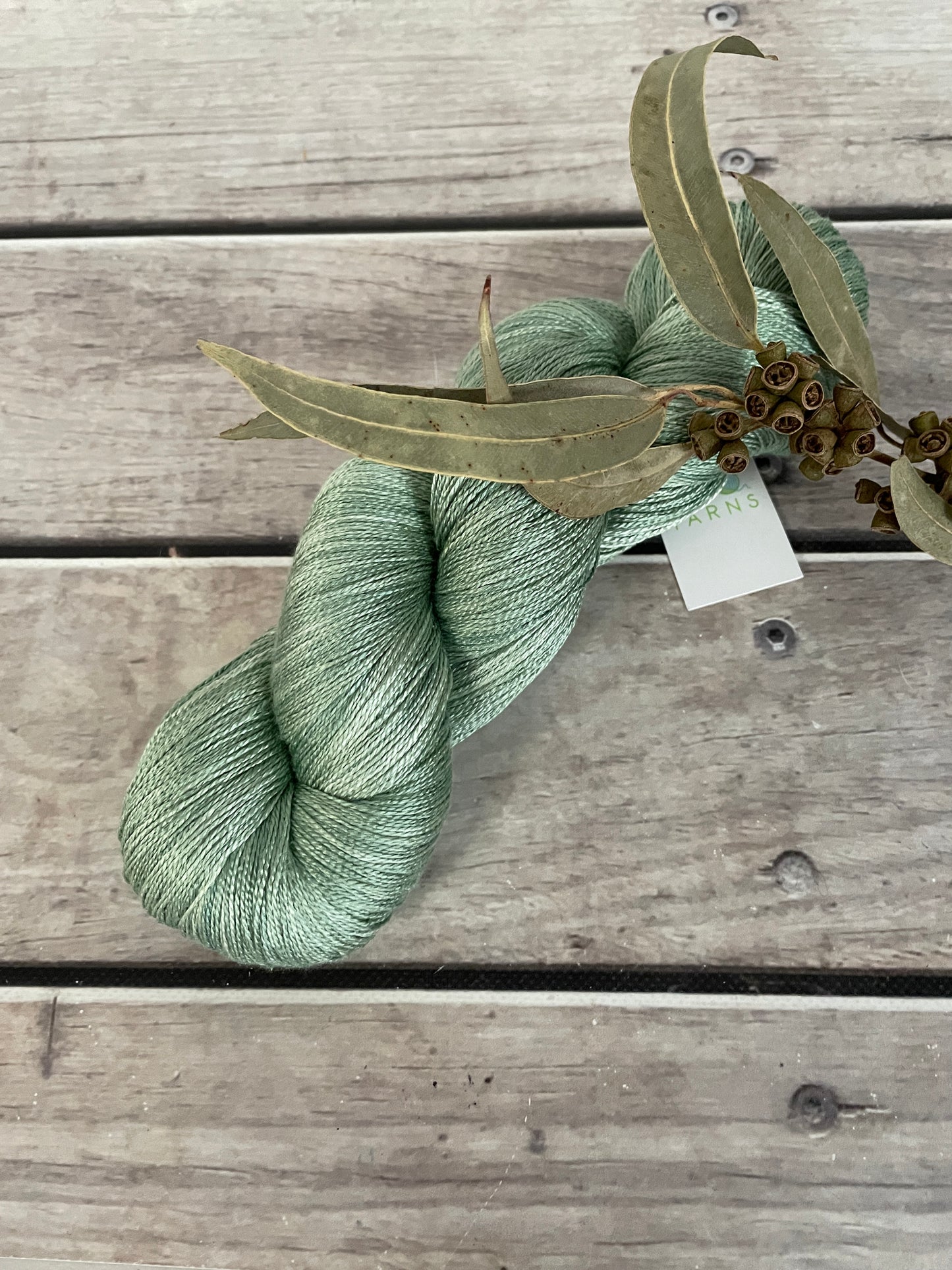 Matcha Green - 3 ply pure silk yarn - Ginseng hl