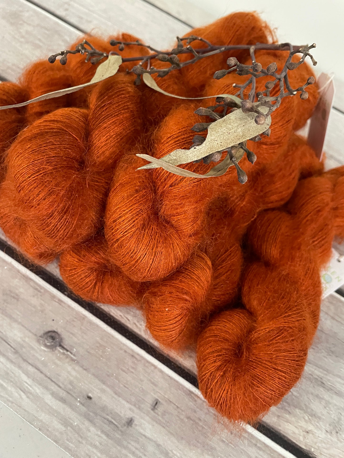 Tamarind Sunset on ShuiYun - 2 ply lace in Mohair and silk