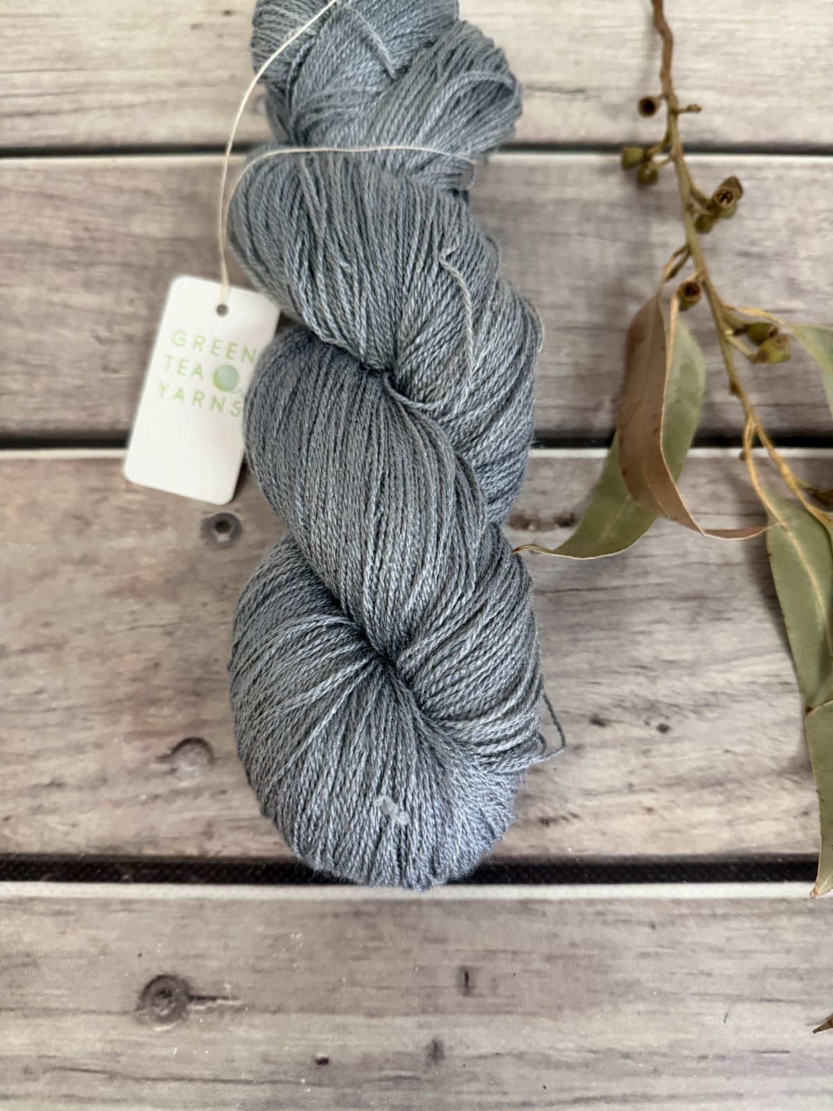 Slate Path ooak - Tussah silk - 2 ply - Chai