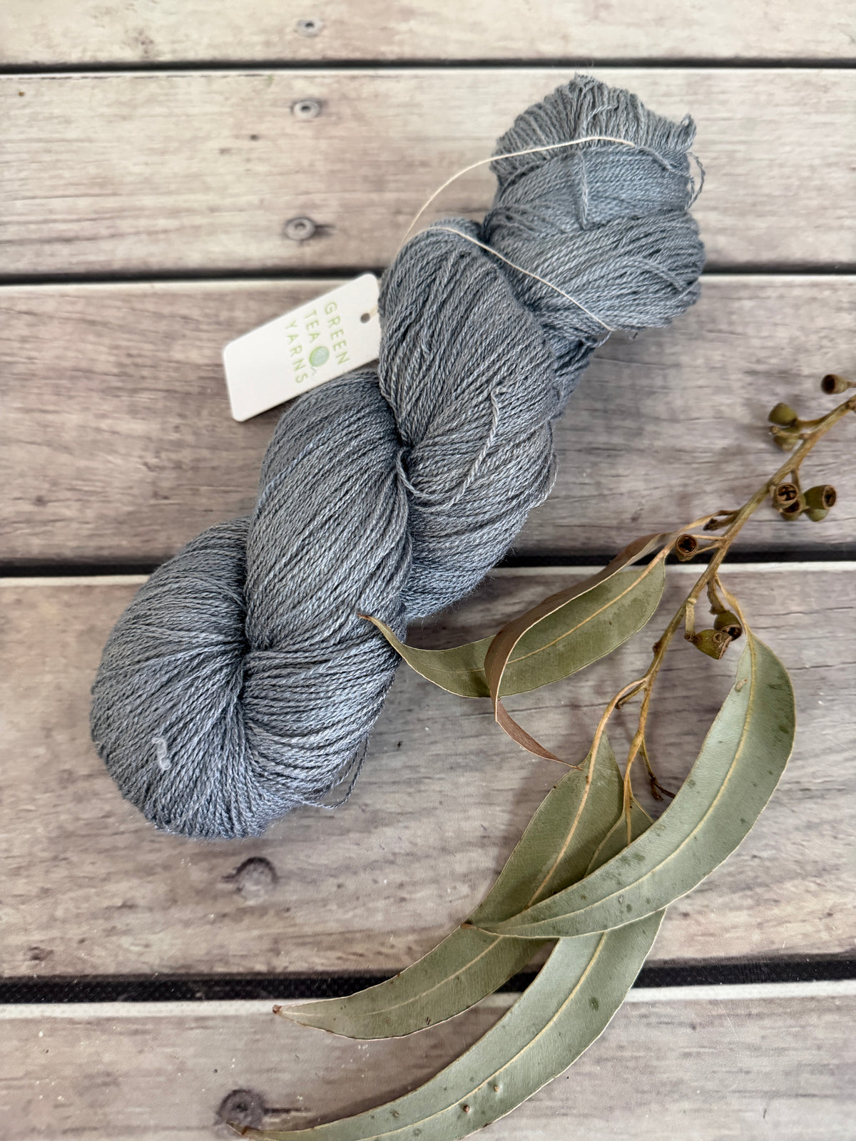 Slate Path ooak - Tussah silk - 2 ply - Chai