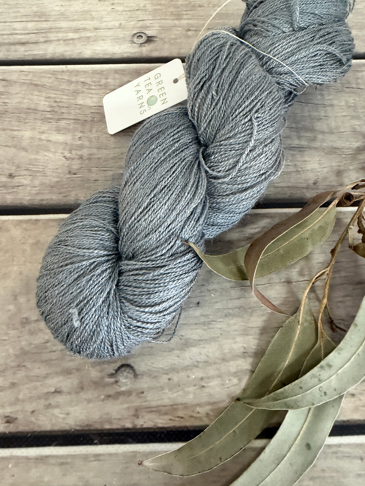 Slate Path ooak - Tussah silk - 2 ply - Chai