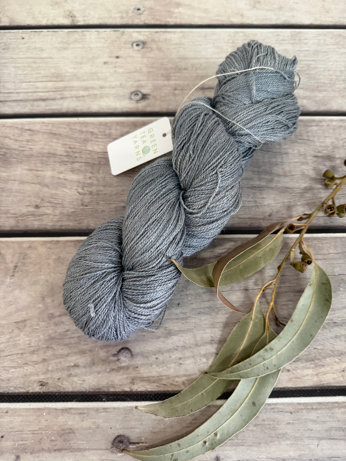 Slate Path ooak - Tussah silk - 2 ply - Chai