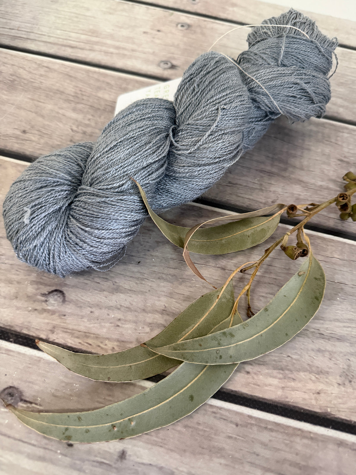 Slate Path ooak - Tussah silk - 2 ply - Chai