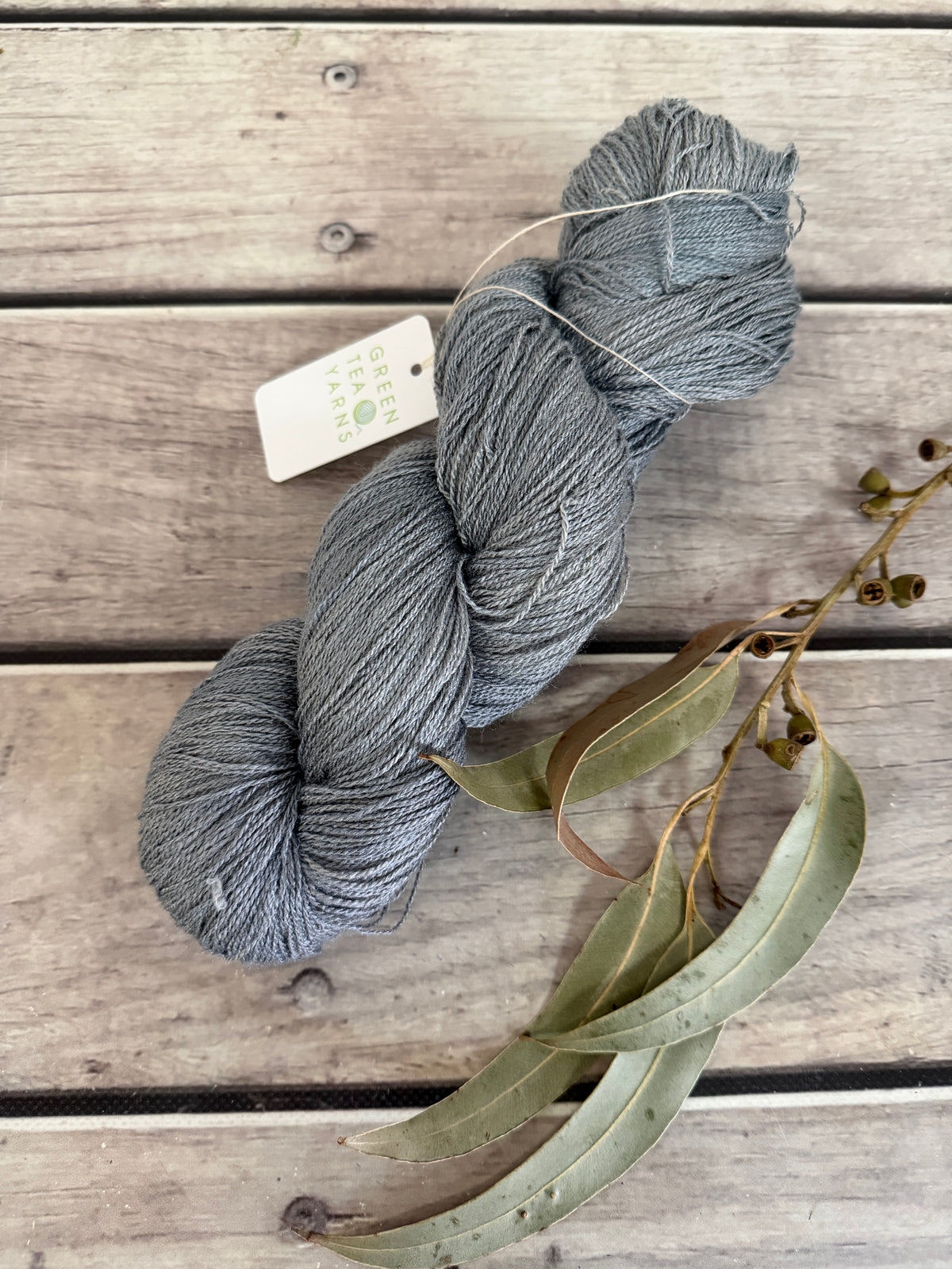 Slate Path ooak - Tussah silk - 2 ply - Chai