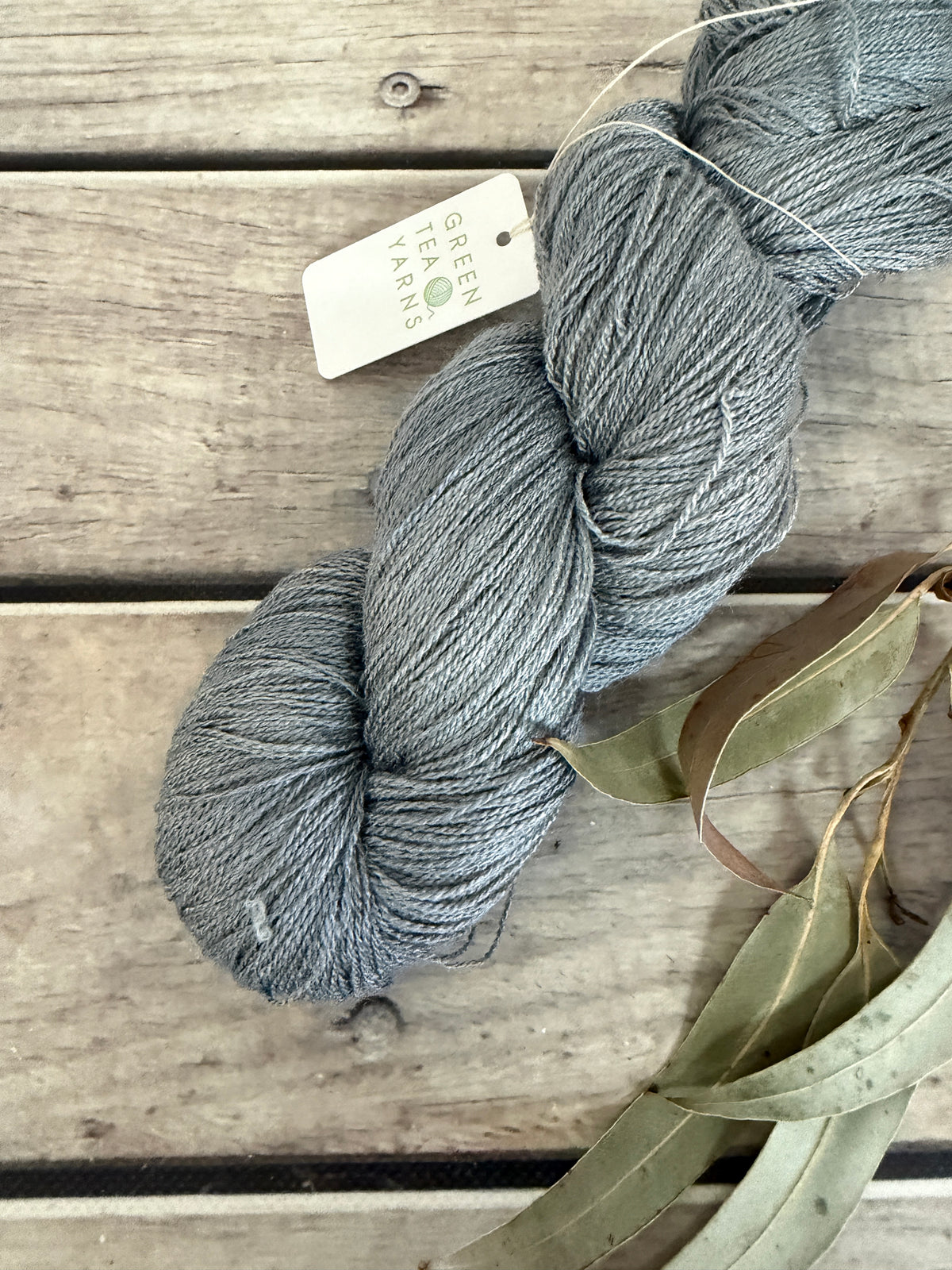 Slate Path ooak - Tussah silk - 2 ply - Chai