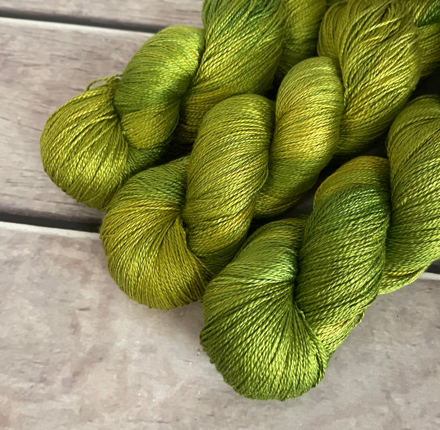 Pickle  - 3 ply pure silk yarn - Ginseng hl