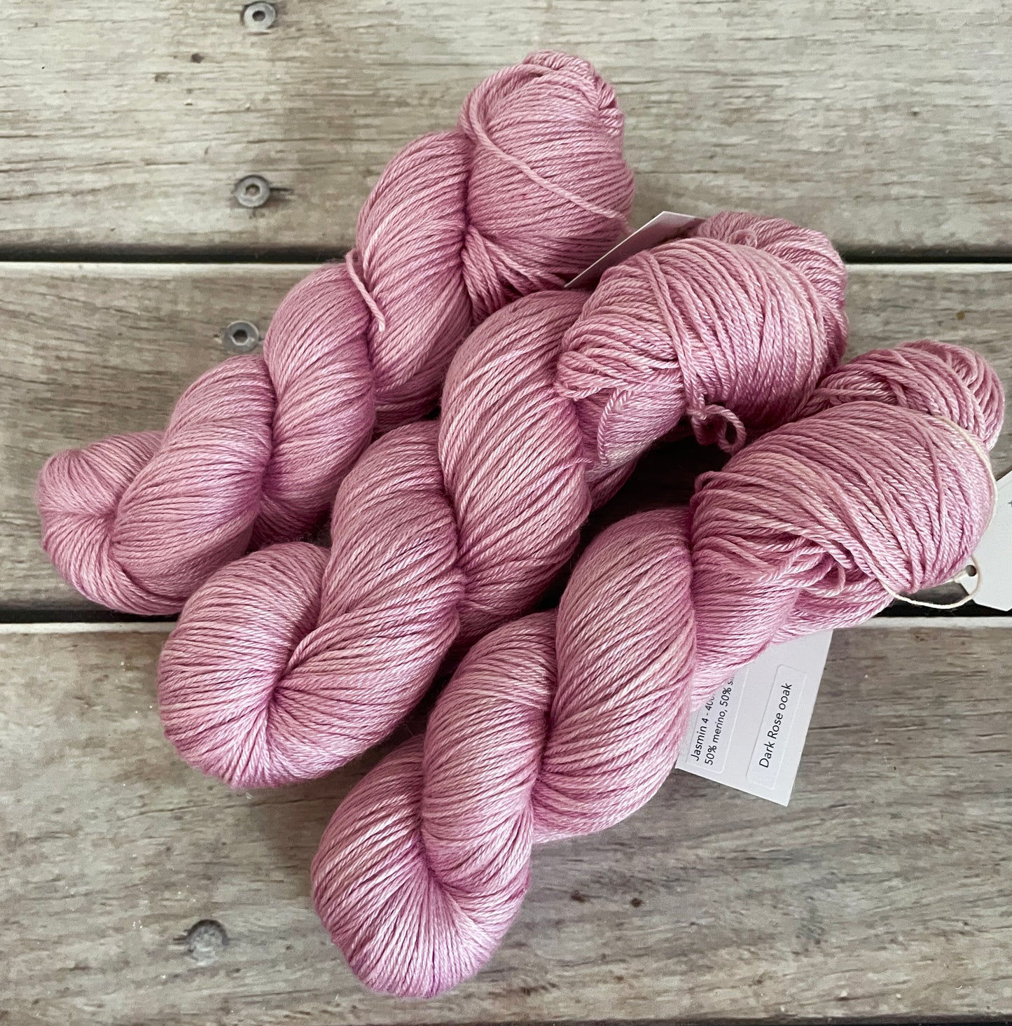 Dark Rose ooak - 4ply/fingering - silk and merino yarn - Jasmin 4