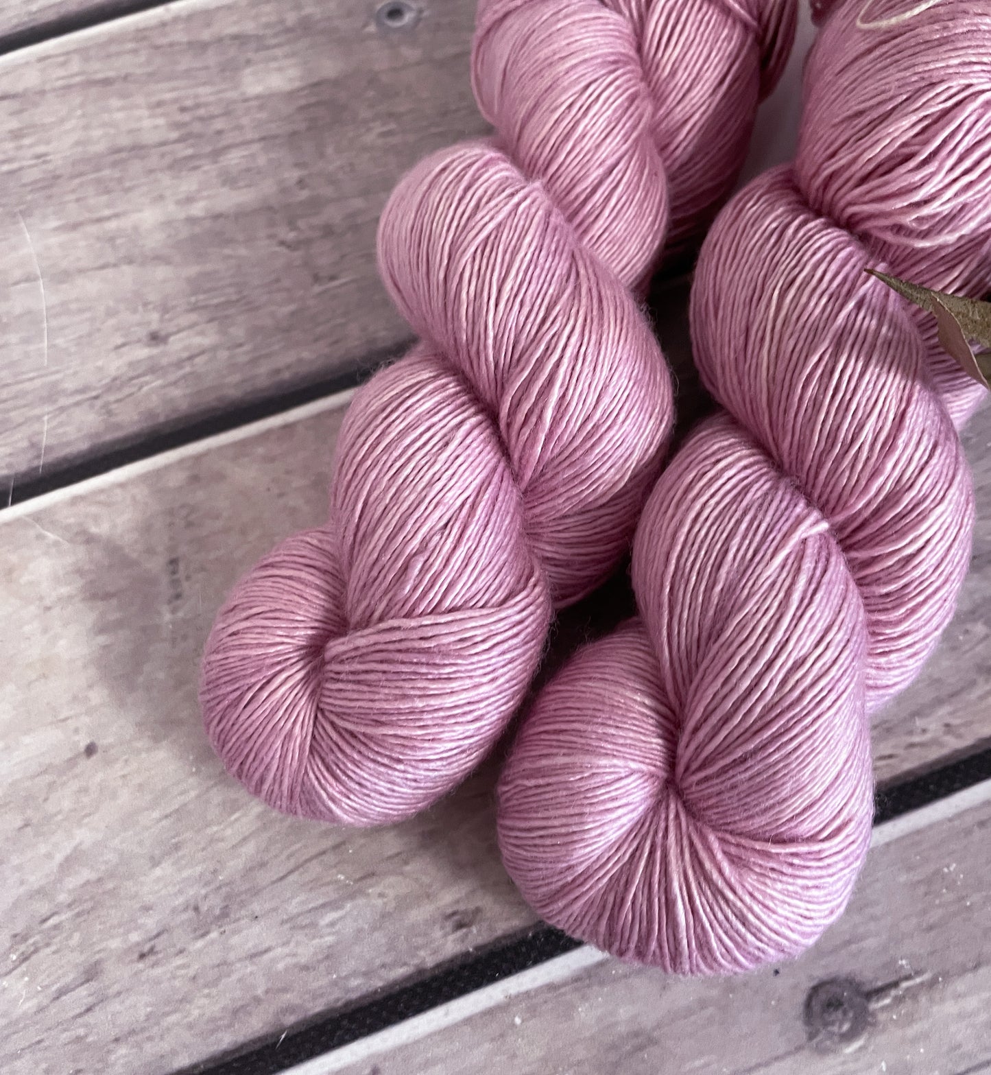 Deep Rose ooak - 4 ply in Mulberry silk and Merino singles yarn - Osmanthus
